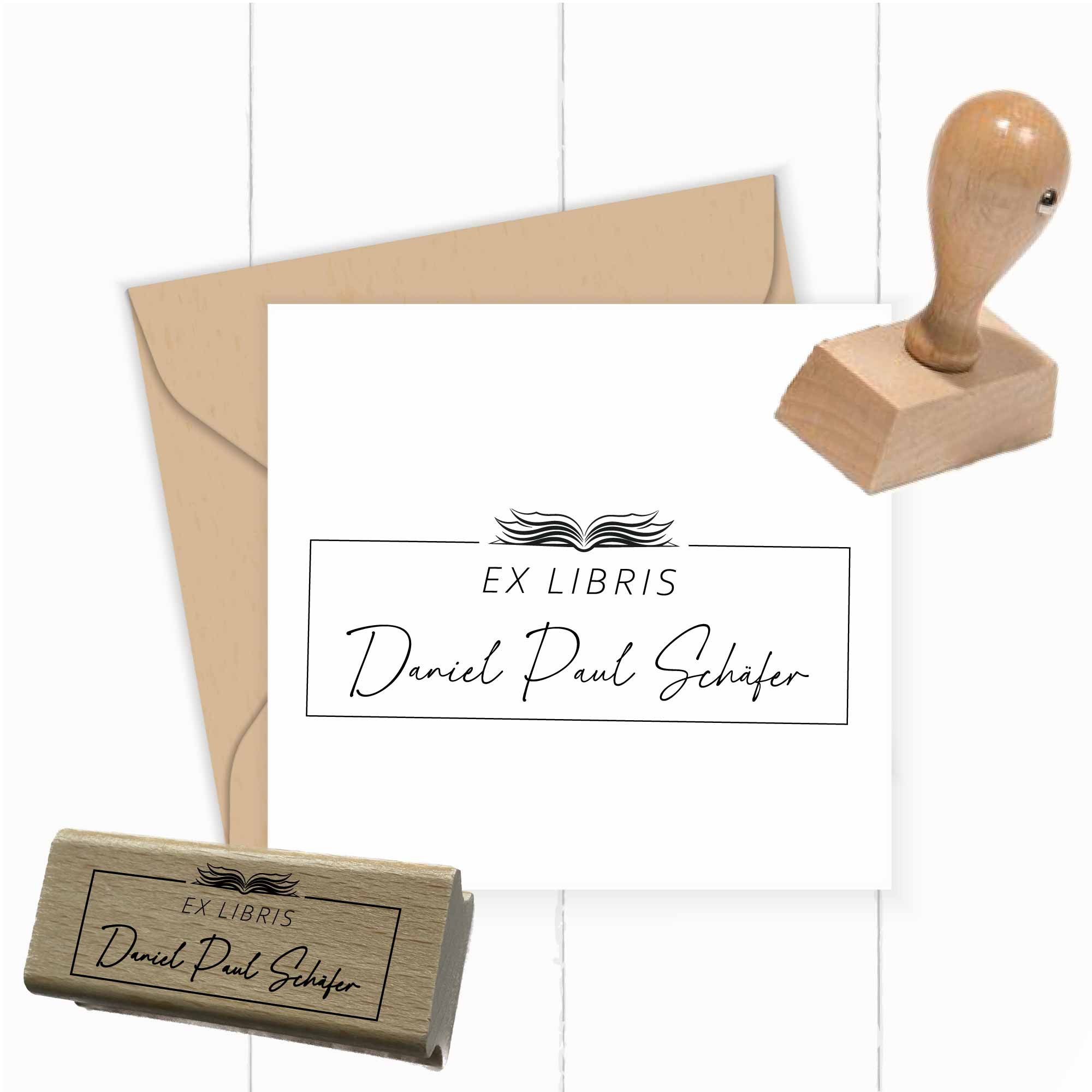 Ex Libris Stempel Bibel | Ideal für Pastoren & Gemeindebücher - ST0513