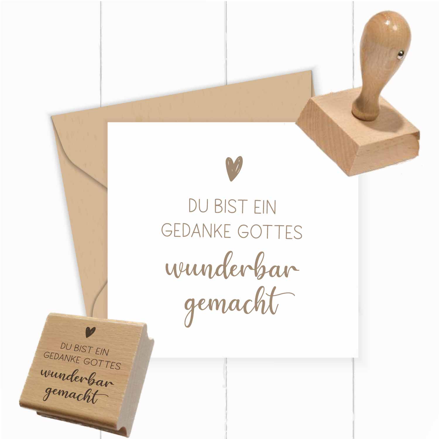 Stempel - Du bist ein Gedanke Gottes | wunderbar gemacht - ST0370