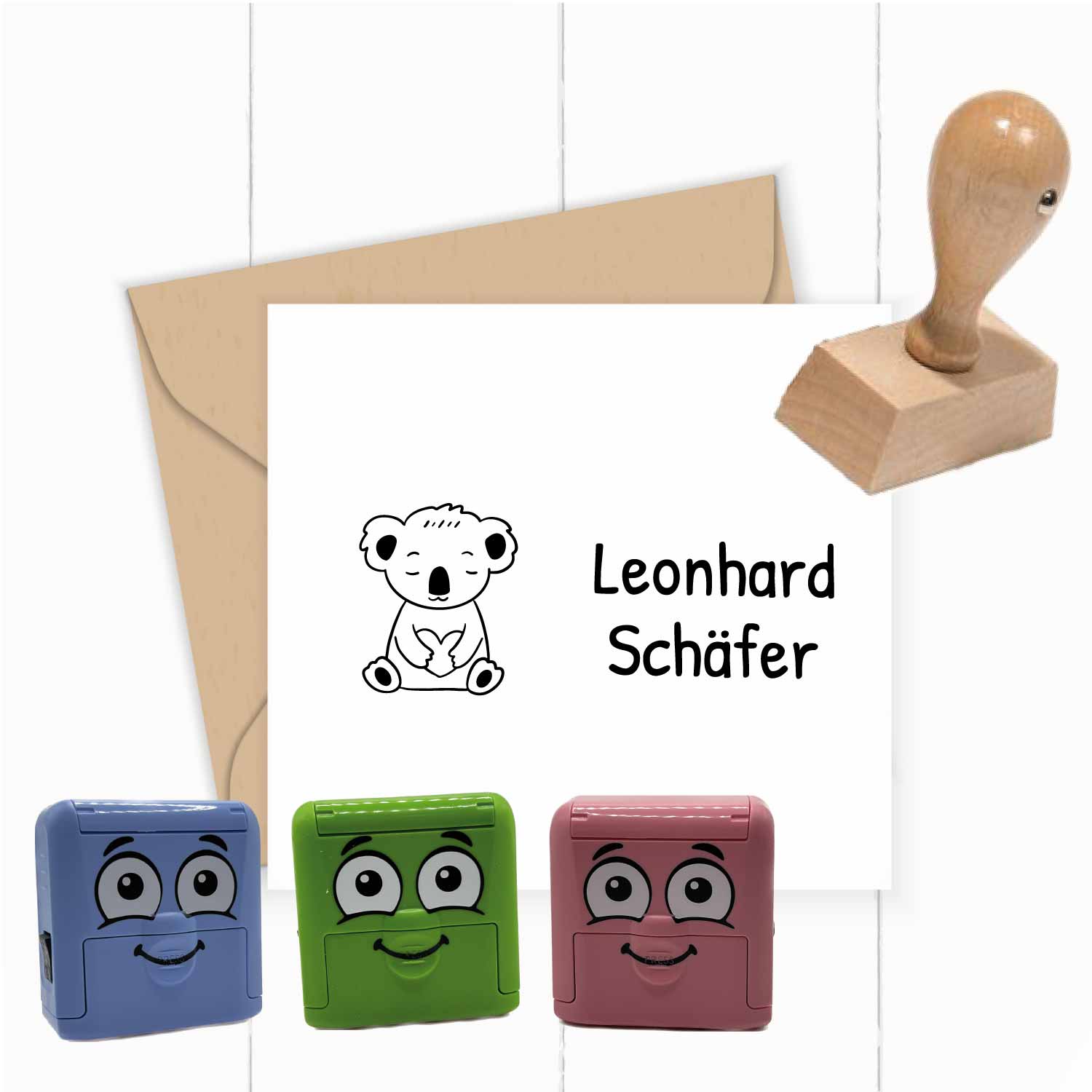 Dein personalisierter Textilstempel „Koala“ | 38 x 14 mm - ST0413
