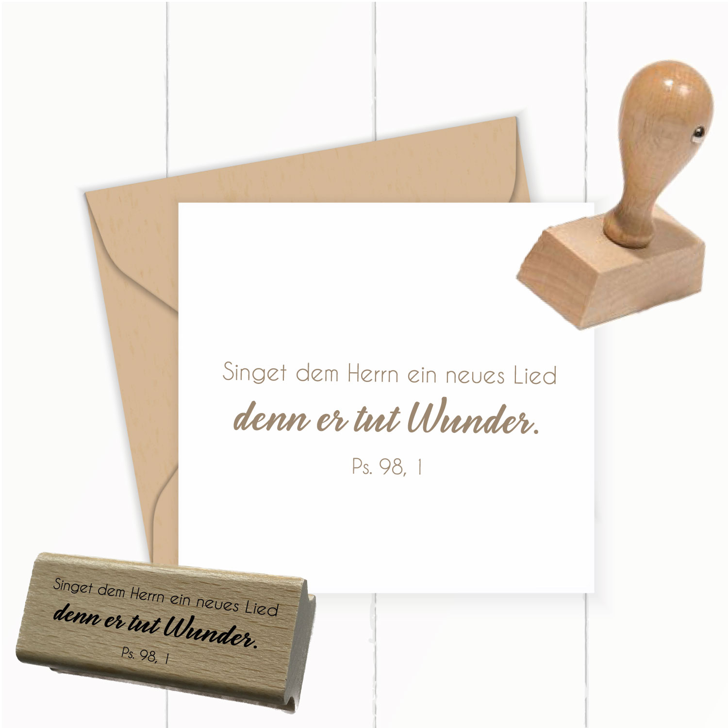 Bibelversstempel - Singt dem Herrn ein neues Lied - Psalm 98,1 - ST0247