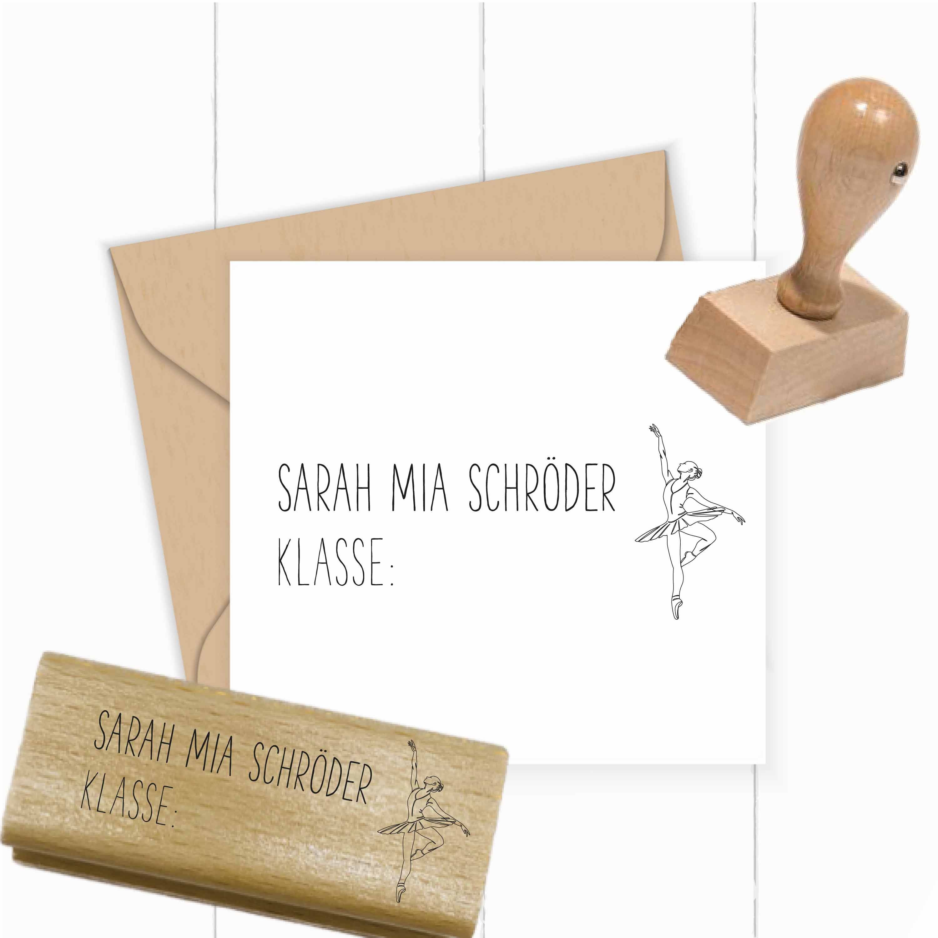 Dein individueller Namensstempel „Sarah“ | 59 x 22 mm - ST0386