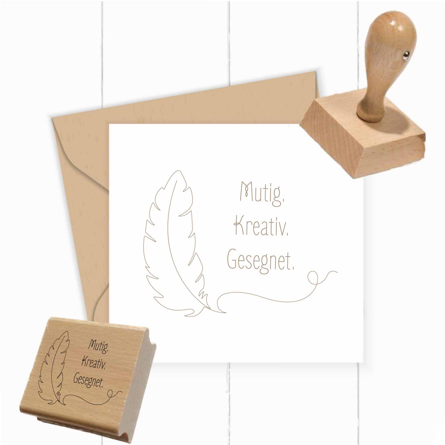 Stempel - Mutig. Kreativ. Gesegnet. - ST0375