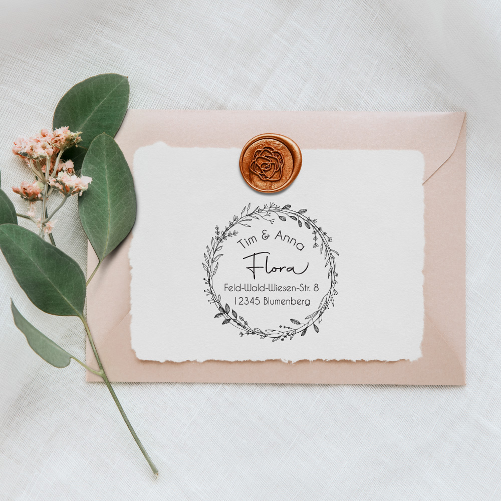 Runde & quadratische Adressstempel
