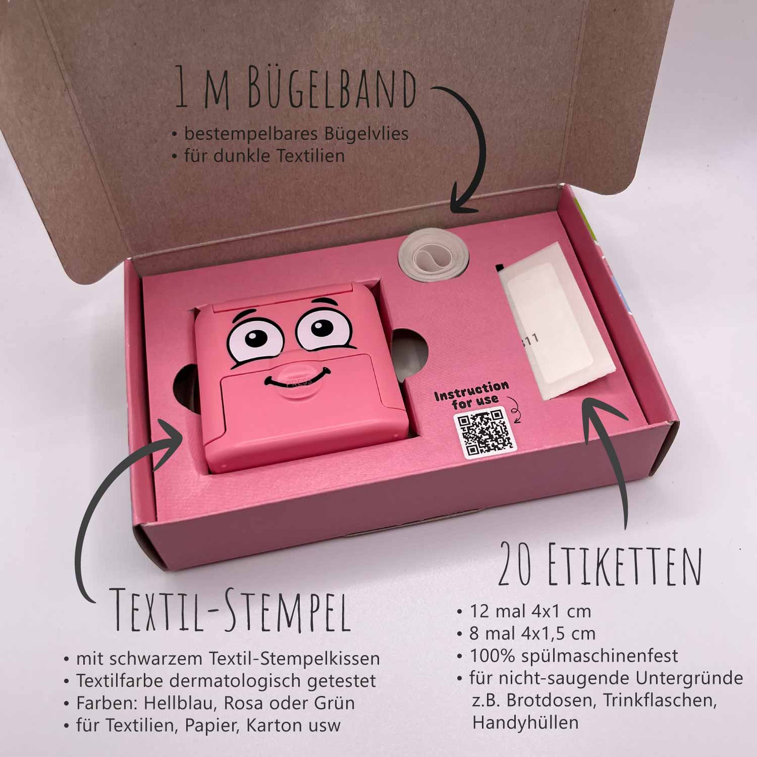 Dein personalisierter Textilstempel „Wal“ | 38 x 14 mm