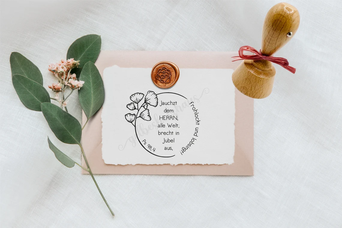 Bibelversstempel - Jauchzt dem HERRN, alle Welt - Psalm 98,4