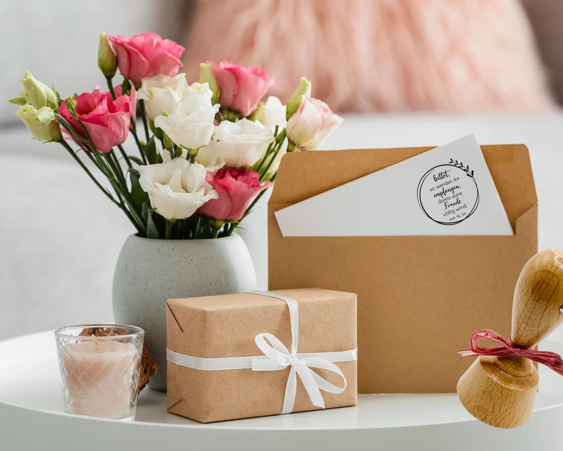 Bibelversstempel - bittet, so werdet ihr empfangen - Johannes 16,24