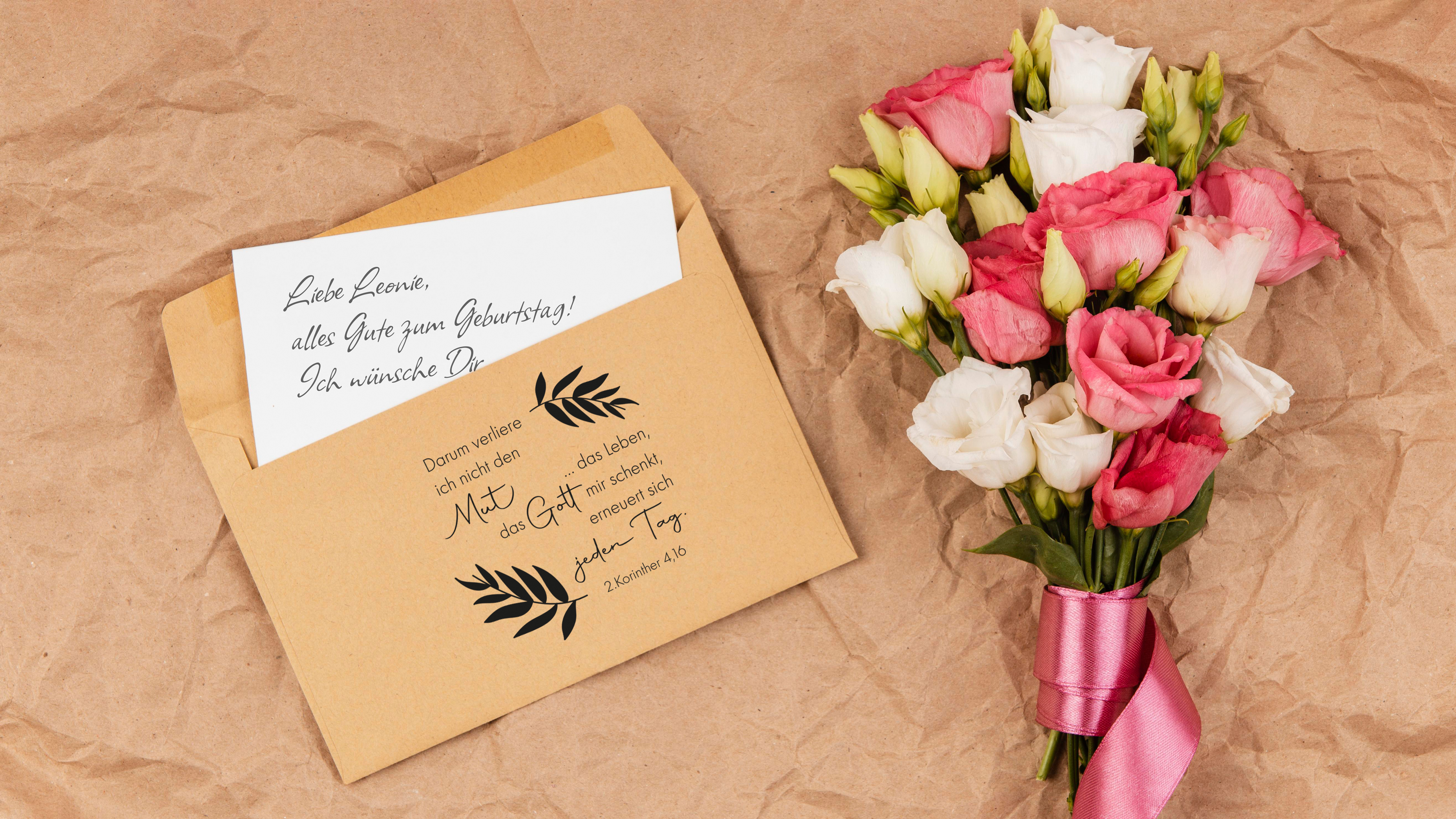 Bibelversstempel Darum verliere ich nicht den Mut - 2. Korinther 4,16