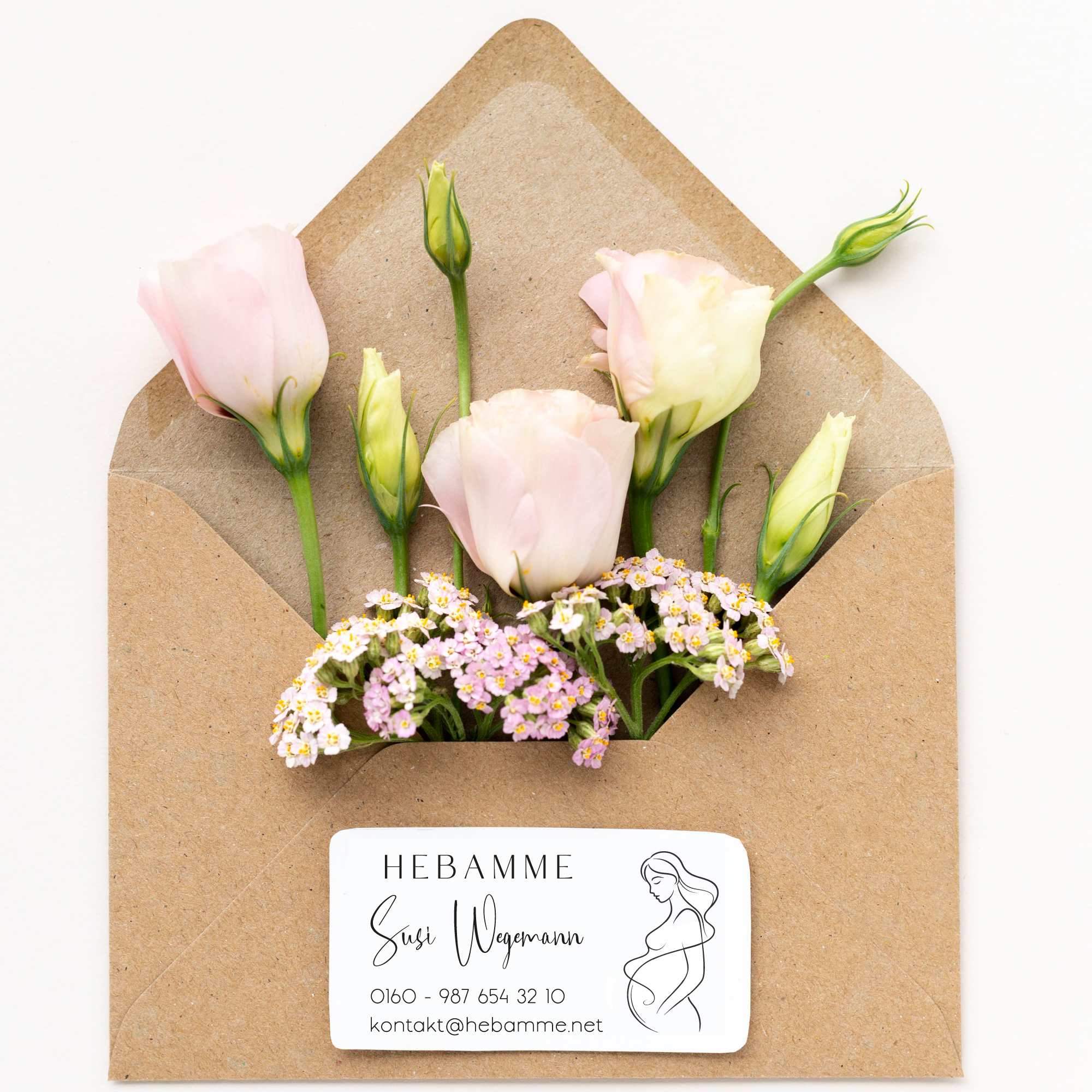 Adressstempel für Hebammen & Geburtshelfer "Susi" – personalisiert