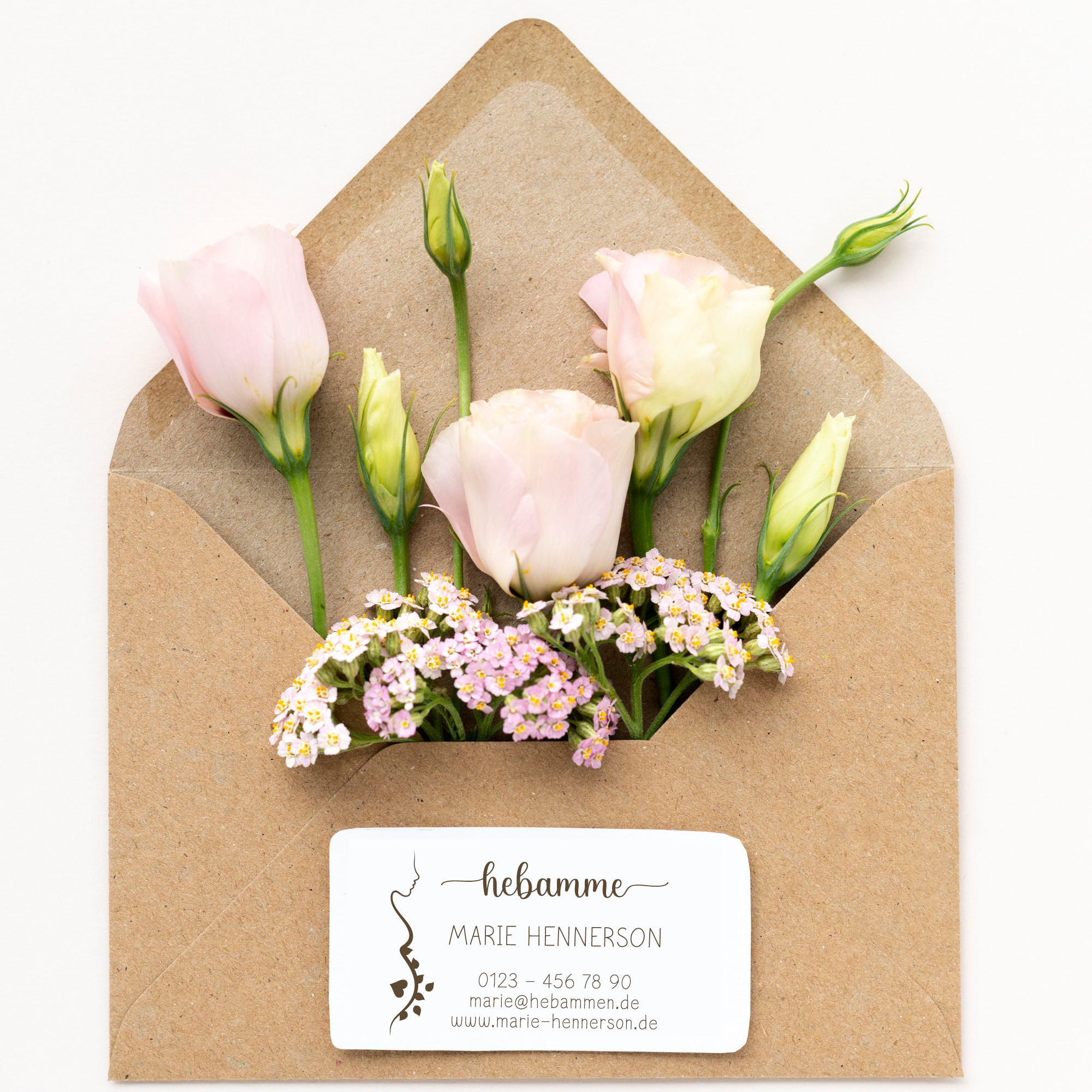 Adressstempel für Hebammen & Geburtshelfer "Marie" – personalisiert