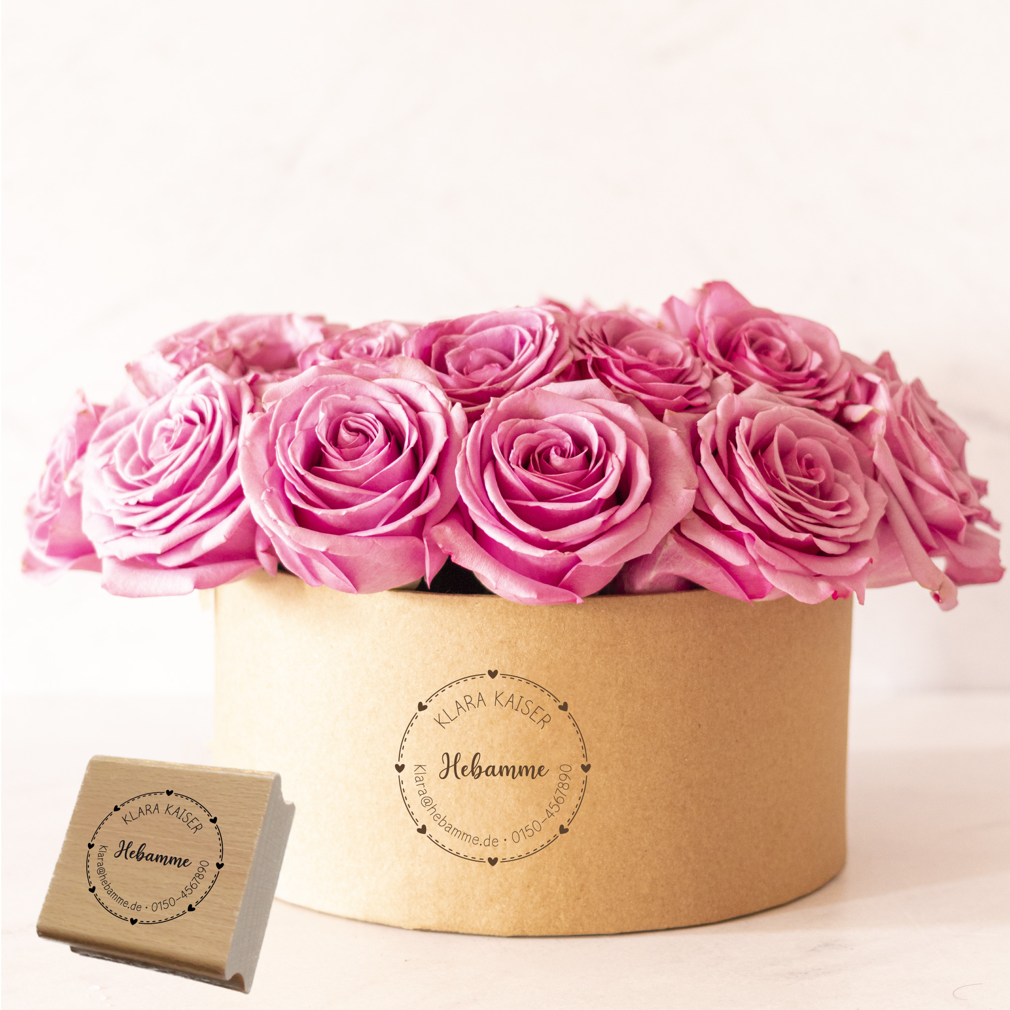 AdressSTEMPEL für Hebammen und Geburtshelfer "Klara" - personalisierbar