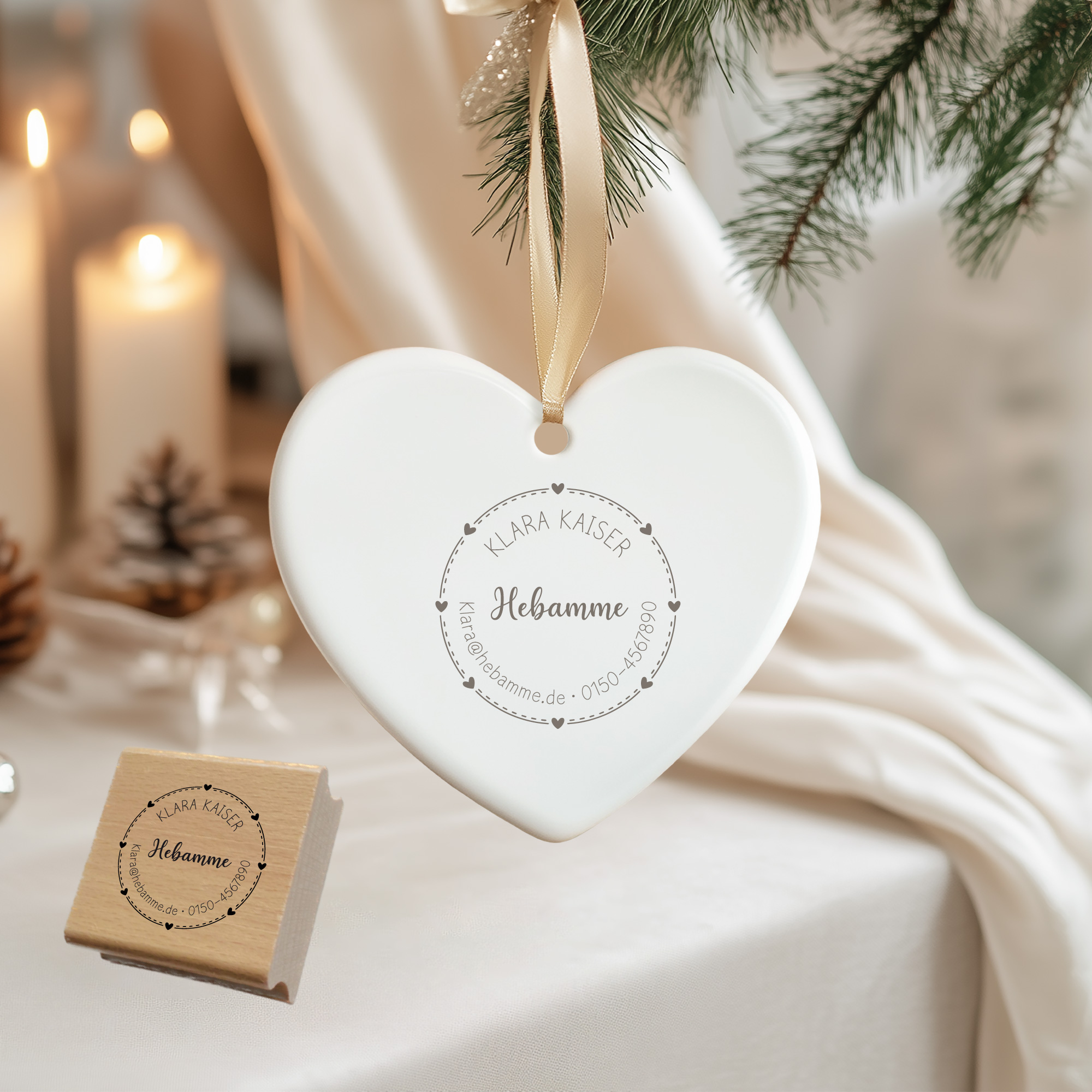 AdressSTEMPEL für Hebammen und Geburtshelfer "Klara" - personalisierbar