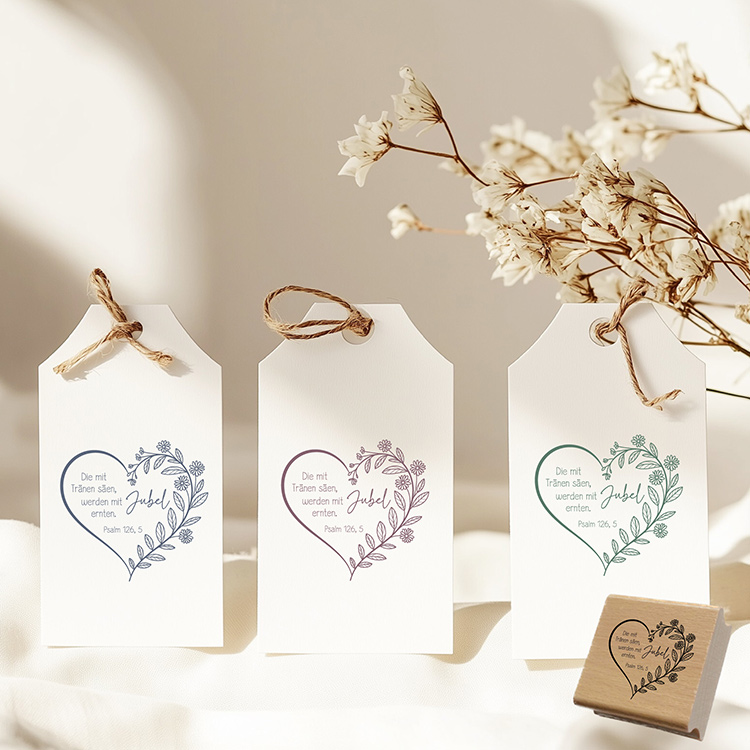 Bibelvers-Stempel Kolosser 3,16 „Reichtum der Botschaft“ | Handmade Holzstempel, Klötzchen & Selbstfärber