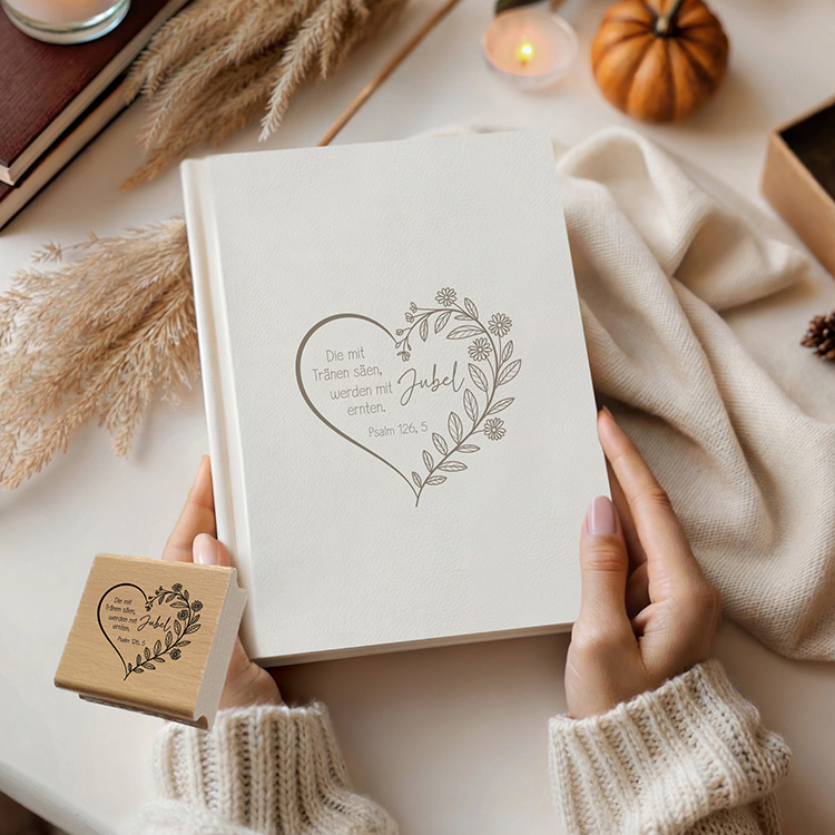 Bibelvers-Stempel Kolosser 3,16 „Reichtum der Botschaft“ | Handmade Holzstempel, Klötzchen & Selbstfärber