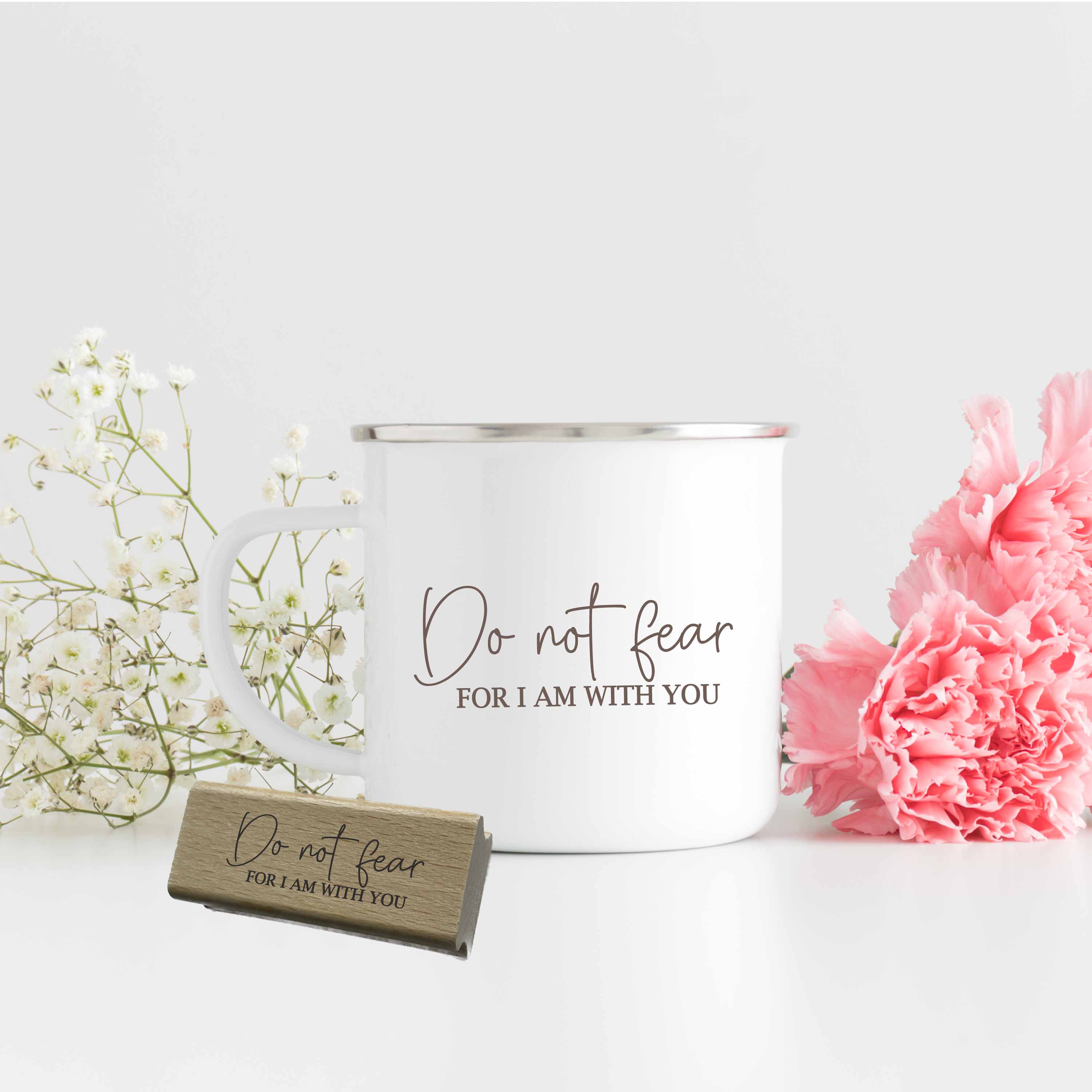 Christlicher Stempel „Do not fear for I am with you“ – Bibelvers Stempel | Ermutigung & Vertrauen