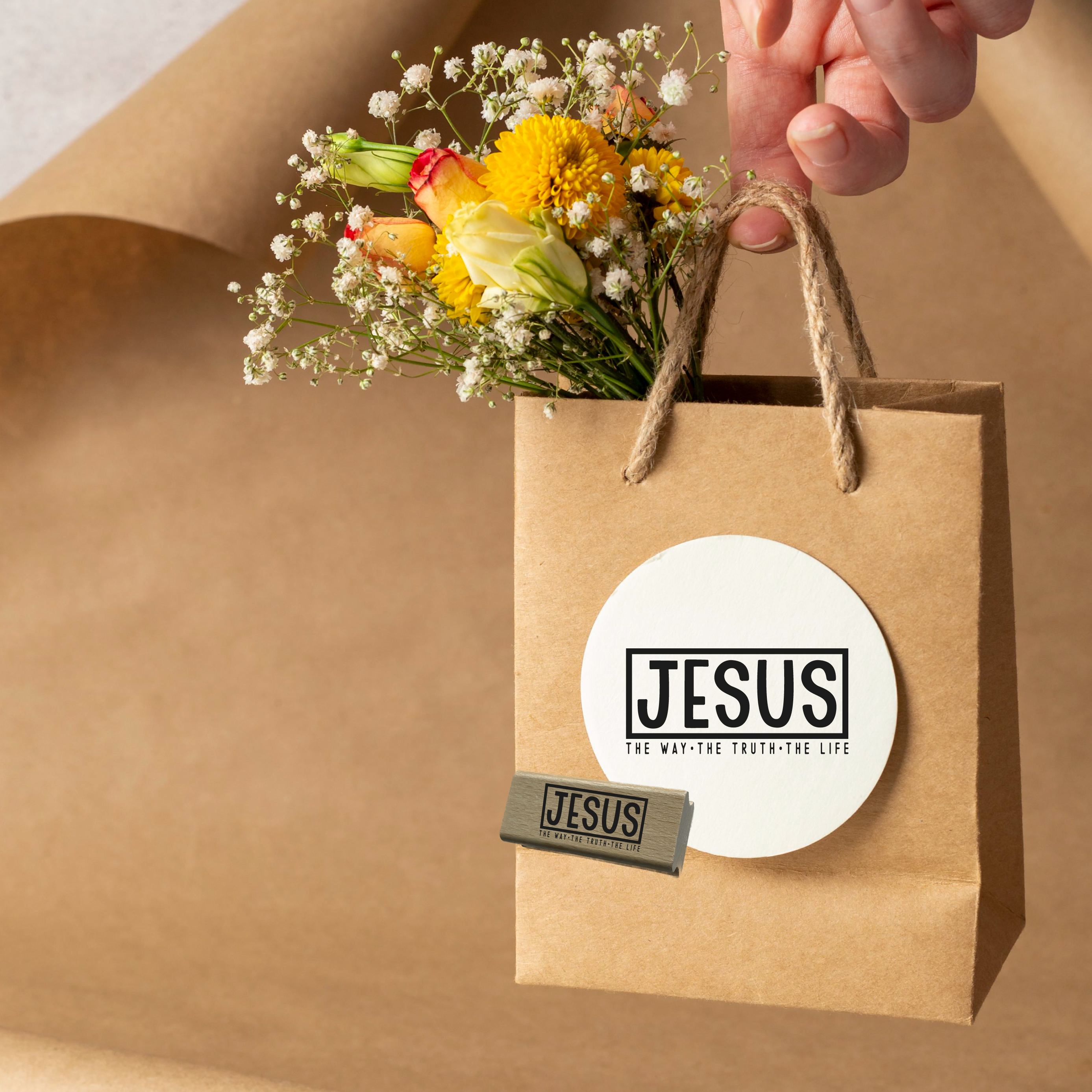 Stempel "JESUS - The Way, The Truth, The Life" | Christlicher Motivstempel für DIY & Glaube