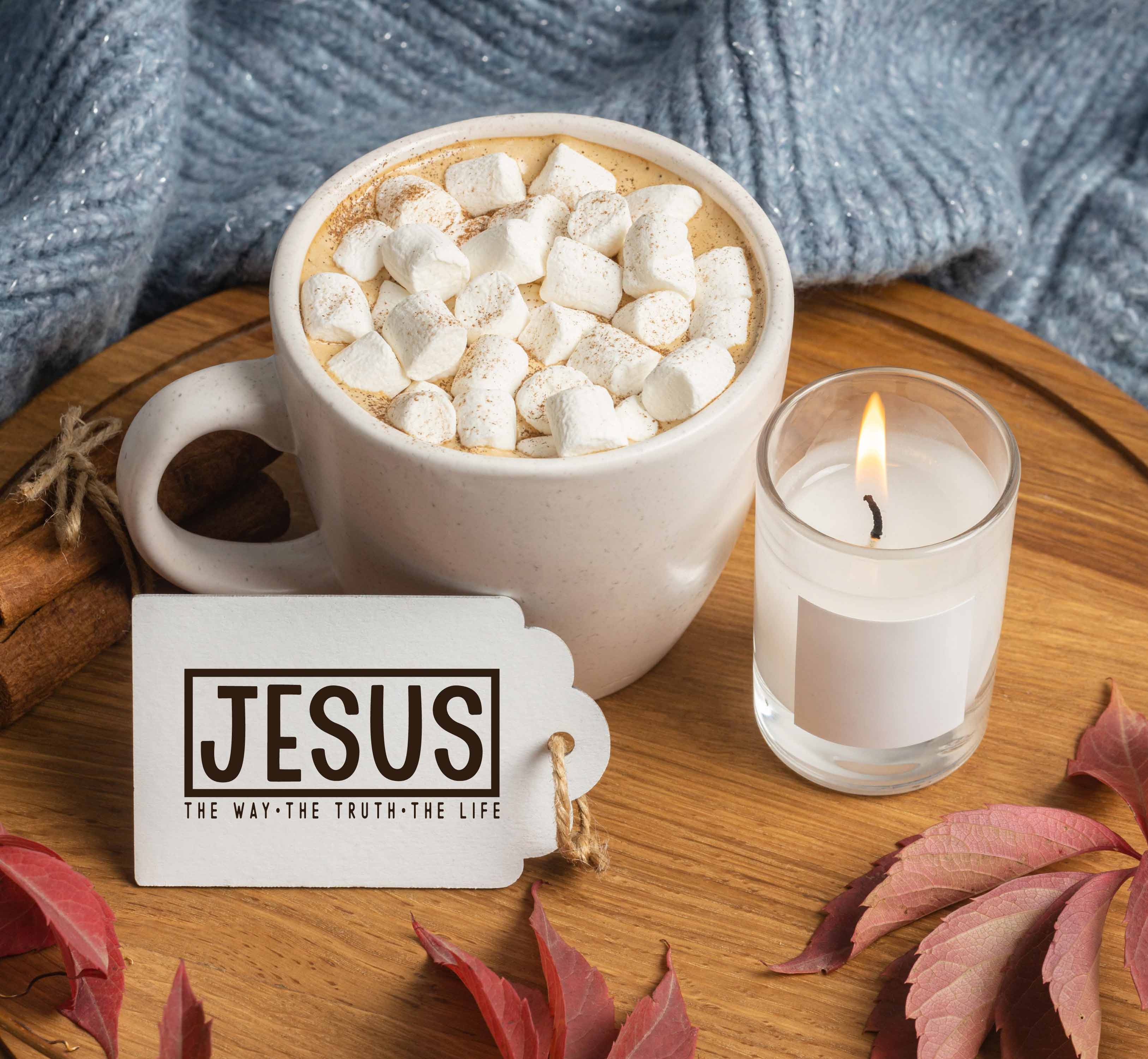 Stempel "JESUS - The Way, The Truth, The Life" | Christlicher Motivstempel für DIY & Glaube