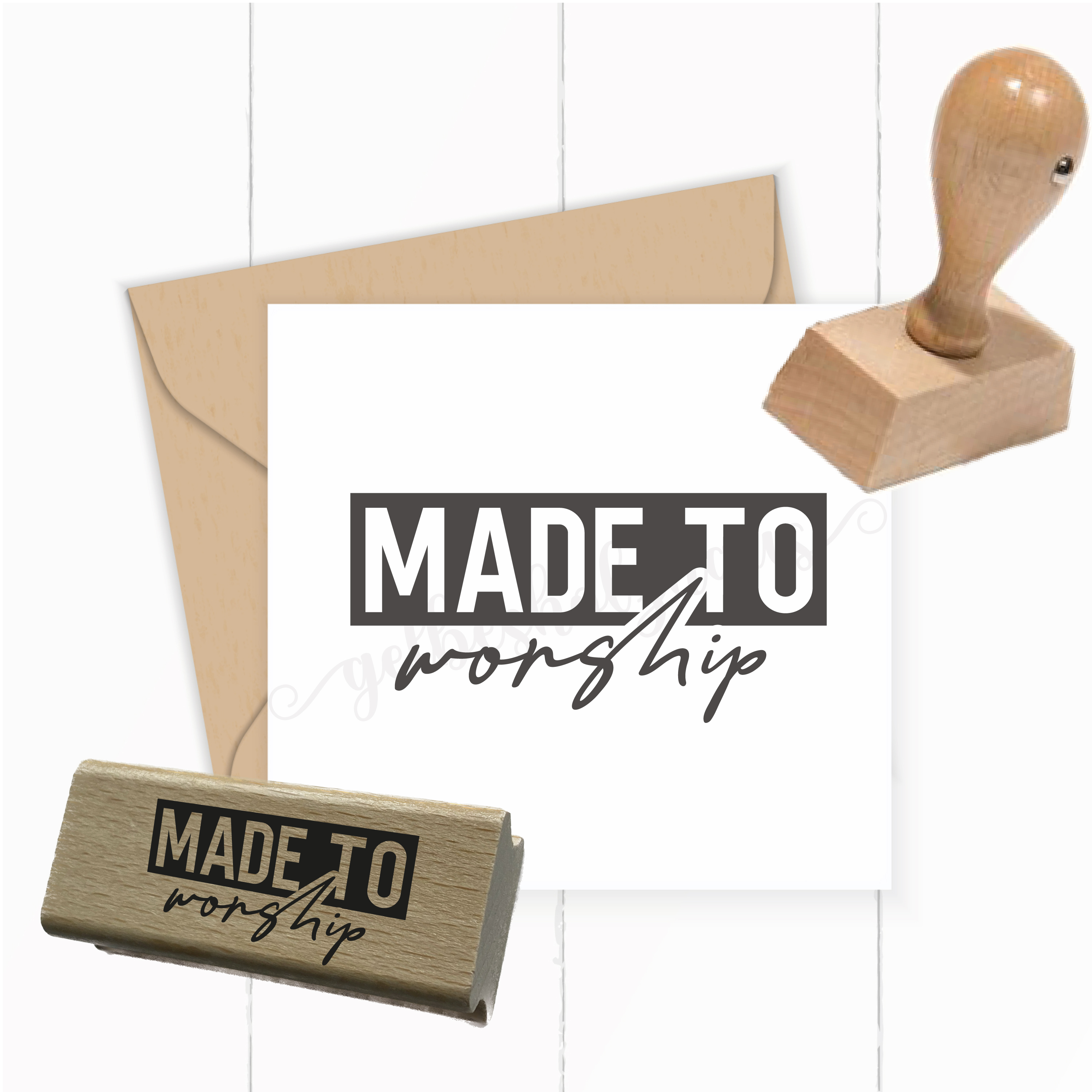 Stempel "MADE TO worship" | Motivstempel Lobpreis & Kreativität - ST0660