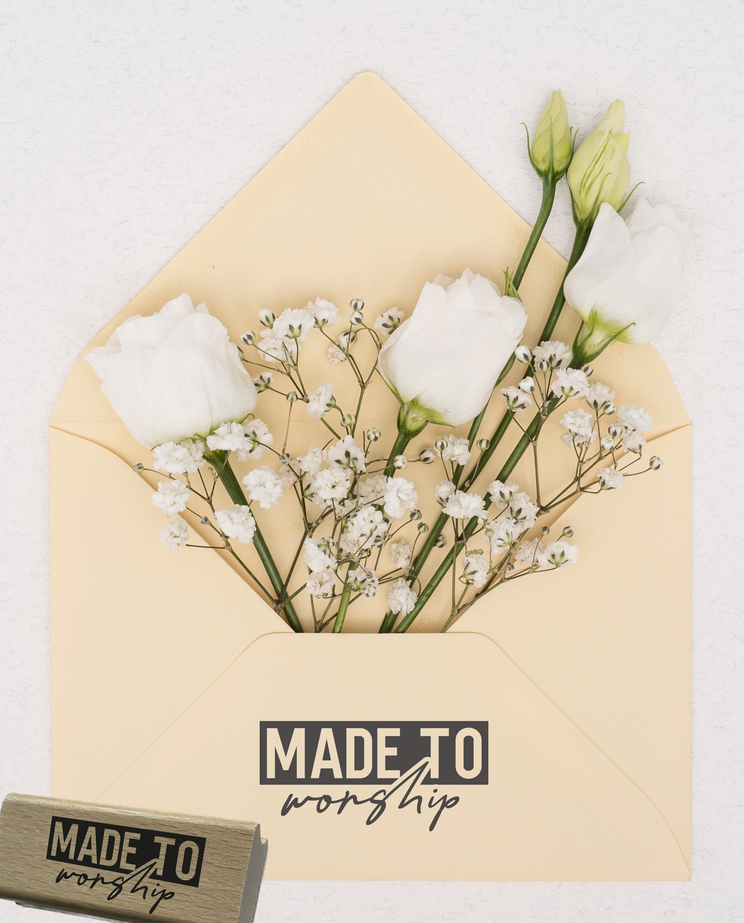 Stempel "MADE TO worship" | Motivstempel Lobpreis & Kreativität