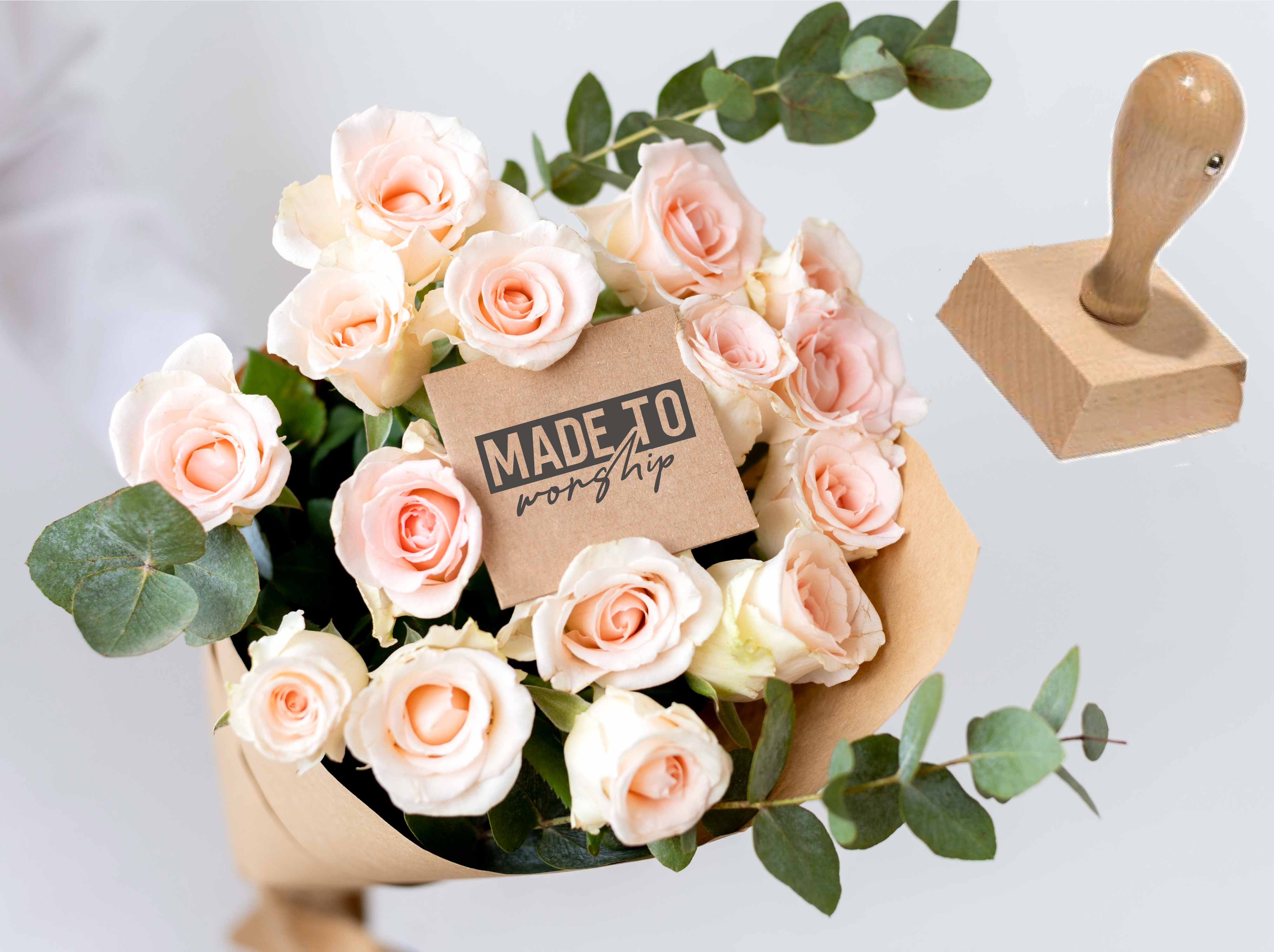Stempel "MADE TO worship" | Motivstempel Lobpreis & Kreativität