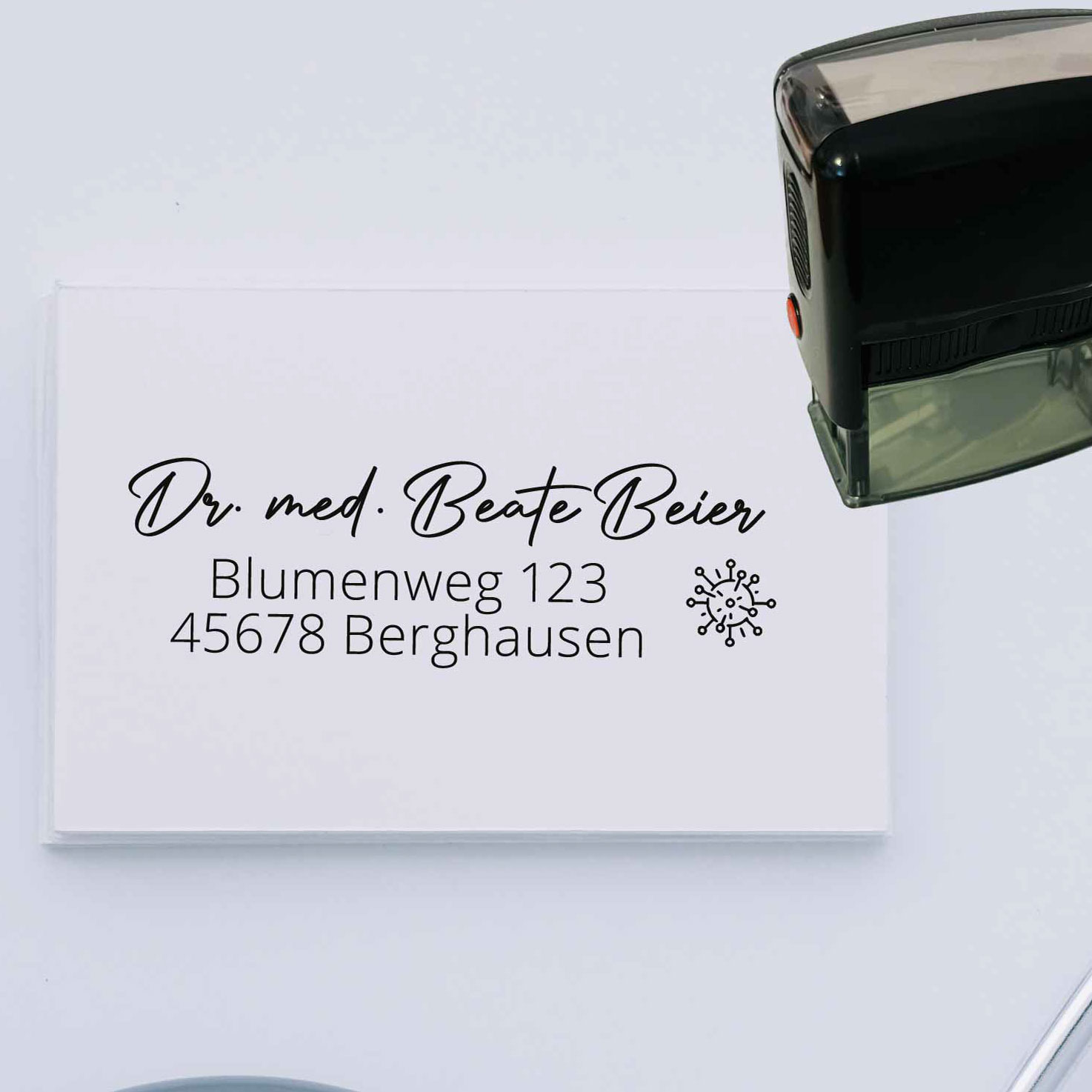 Praxisstempel | Arztstempel – passend für's Impfausweis-Feld
