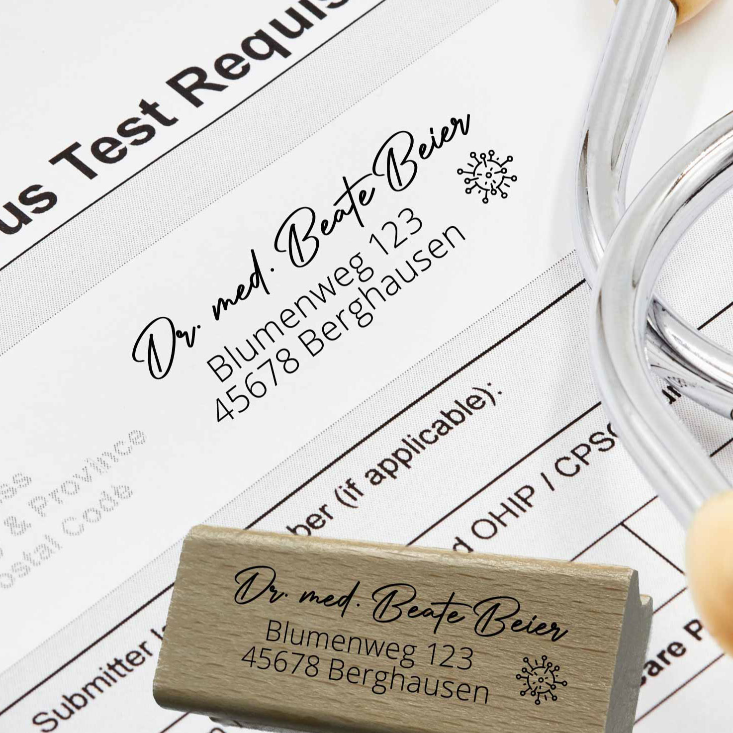 Praxisstempel | Arztstempel – passend für's Impfausweis-Feld