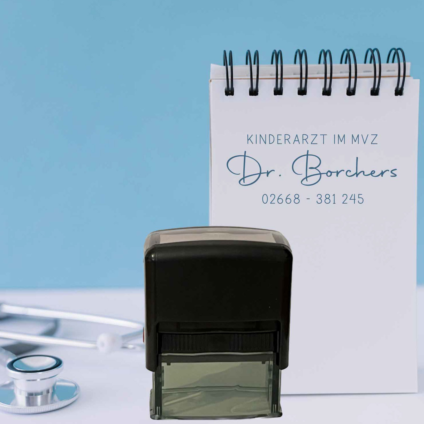 Praxisstempel | Arztstempel – passend für's Impfausweis-Feld
