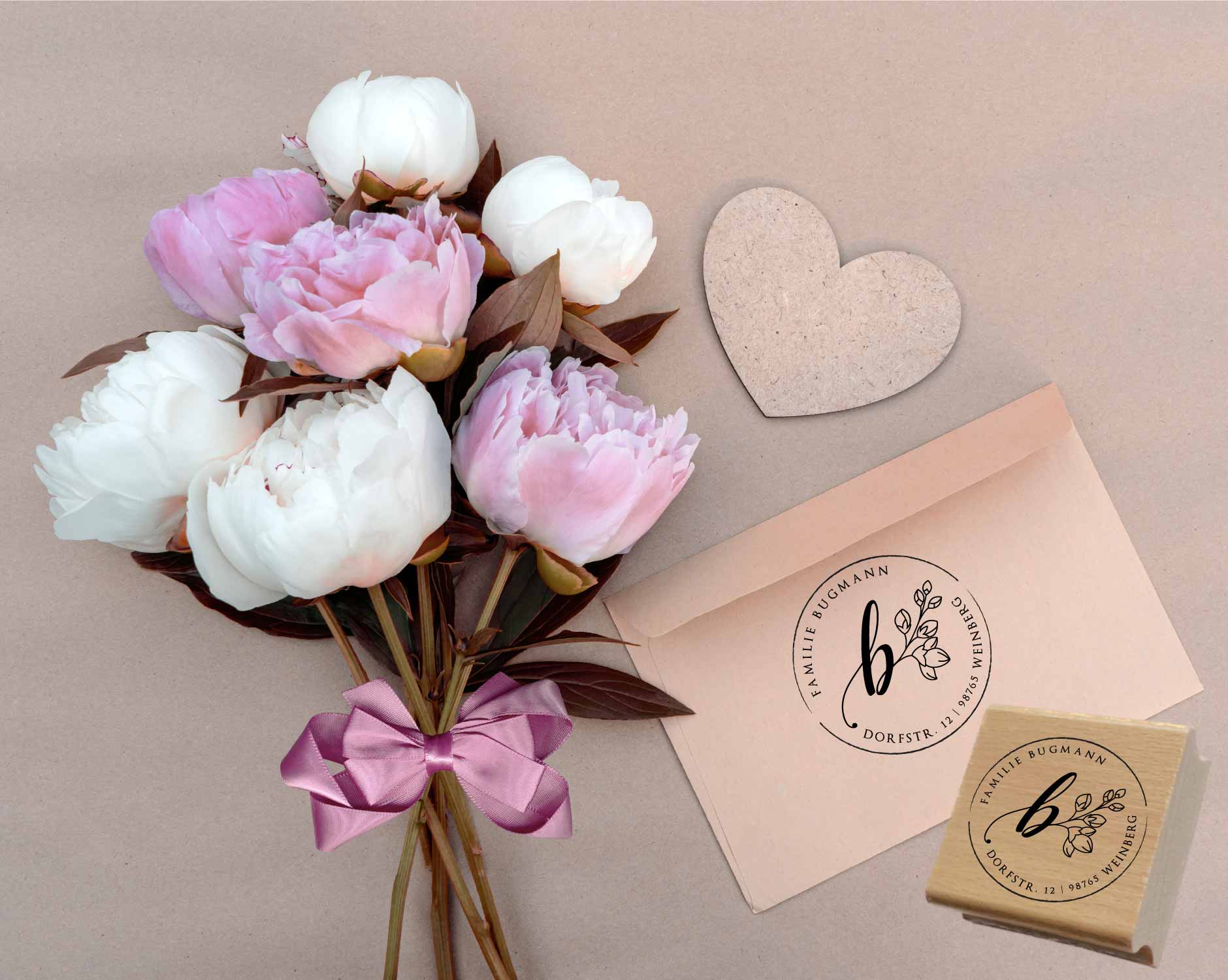 Personalisierter Adresstempel "Bugmann" | 4–10 cm 