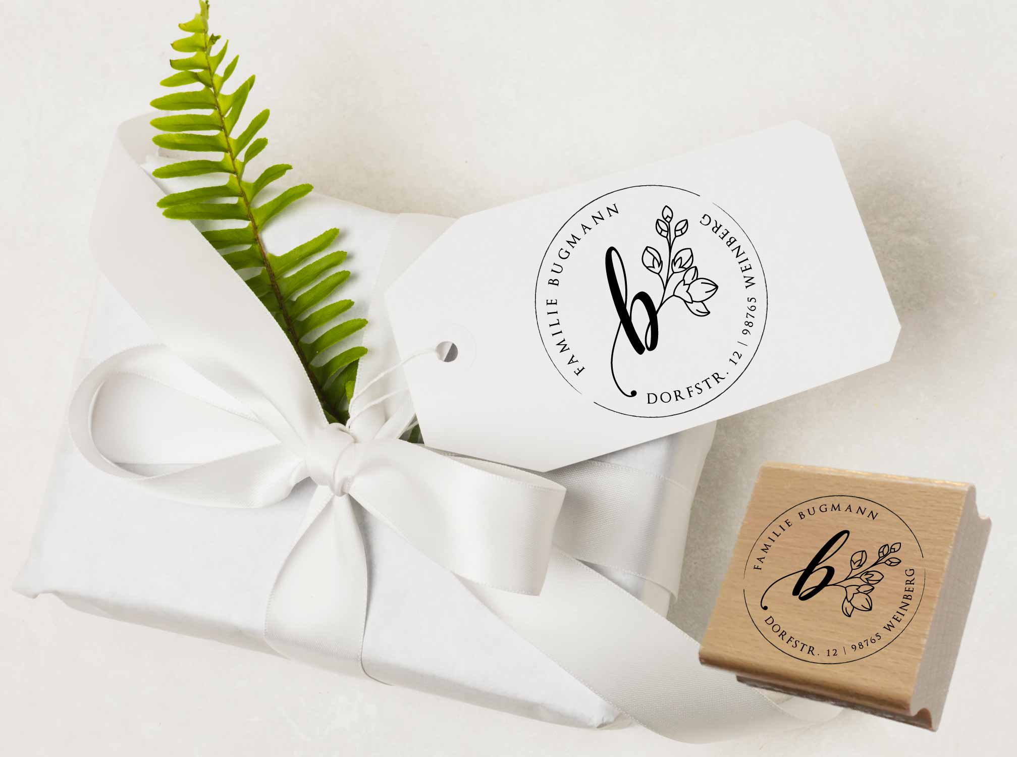 Personalisierter Adresstempel "Bugmann" | 4–10 cm 
