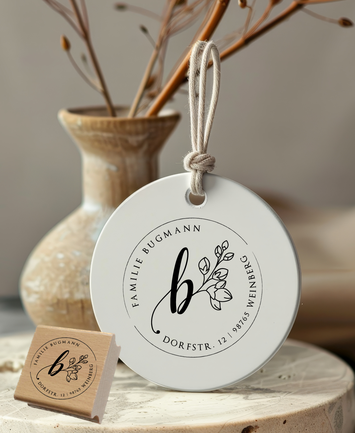 Personalisierter Adresstempel "Bugmann" | 4–10 cm 