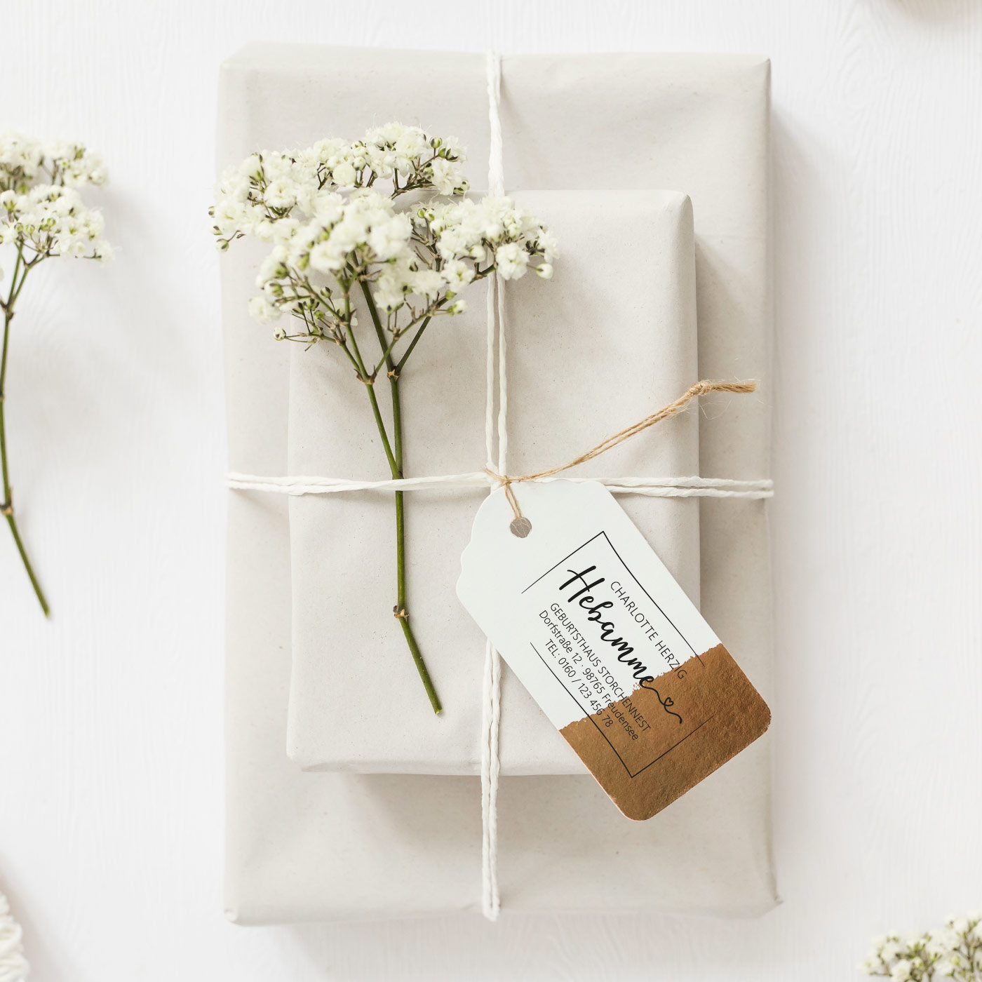 Adressstempel für Hebammen & Geburtshelfer "Charlotte" – personalisiert