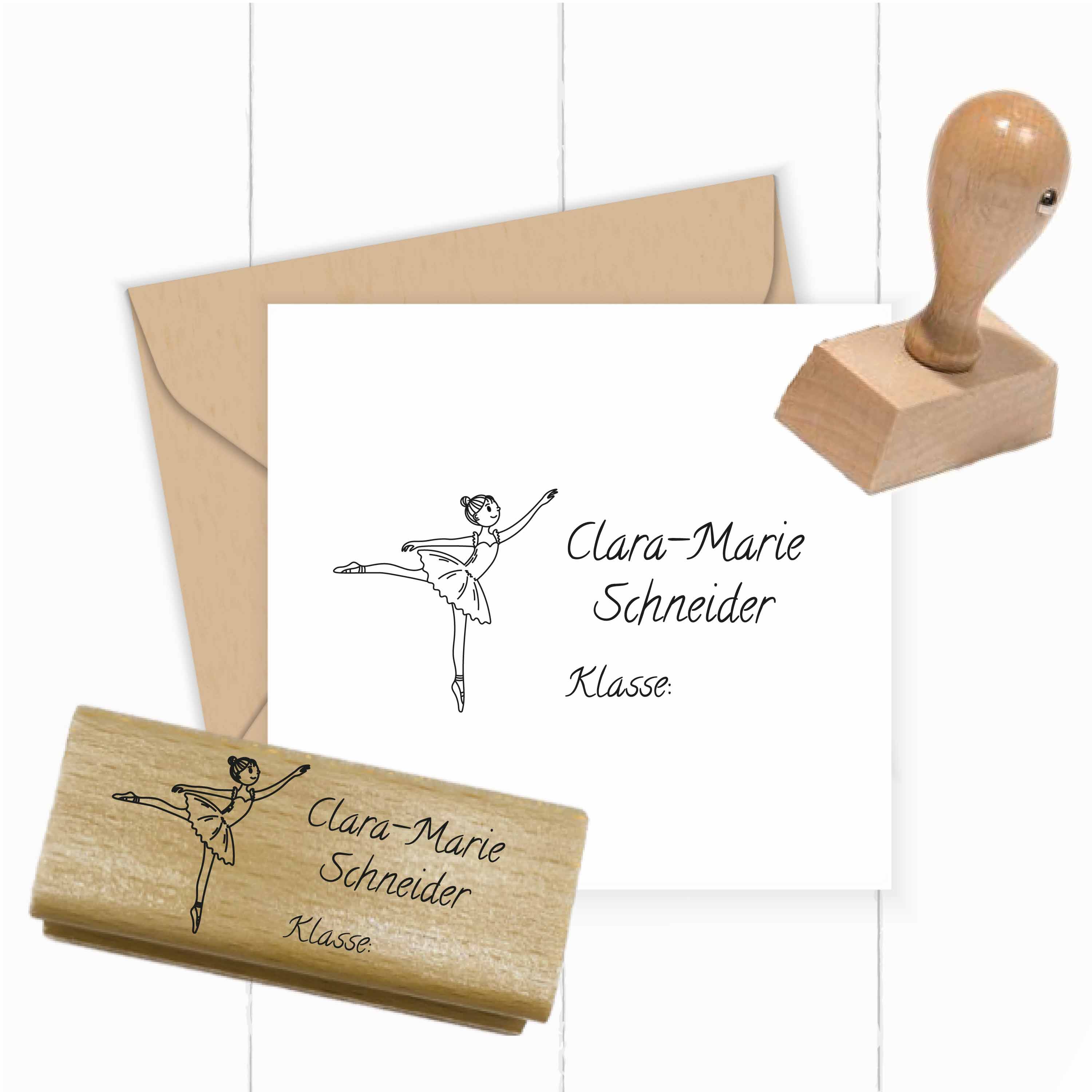 Dein individueller Namensstempel „Clara“ | 59 x 22 mm - ST0384