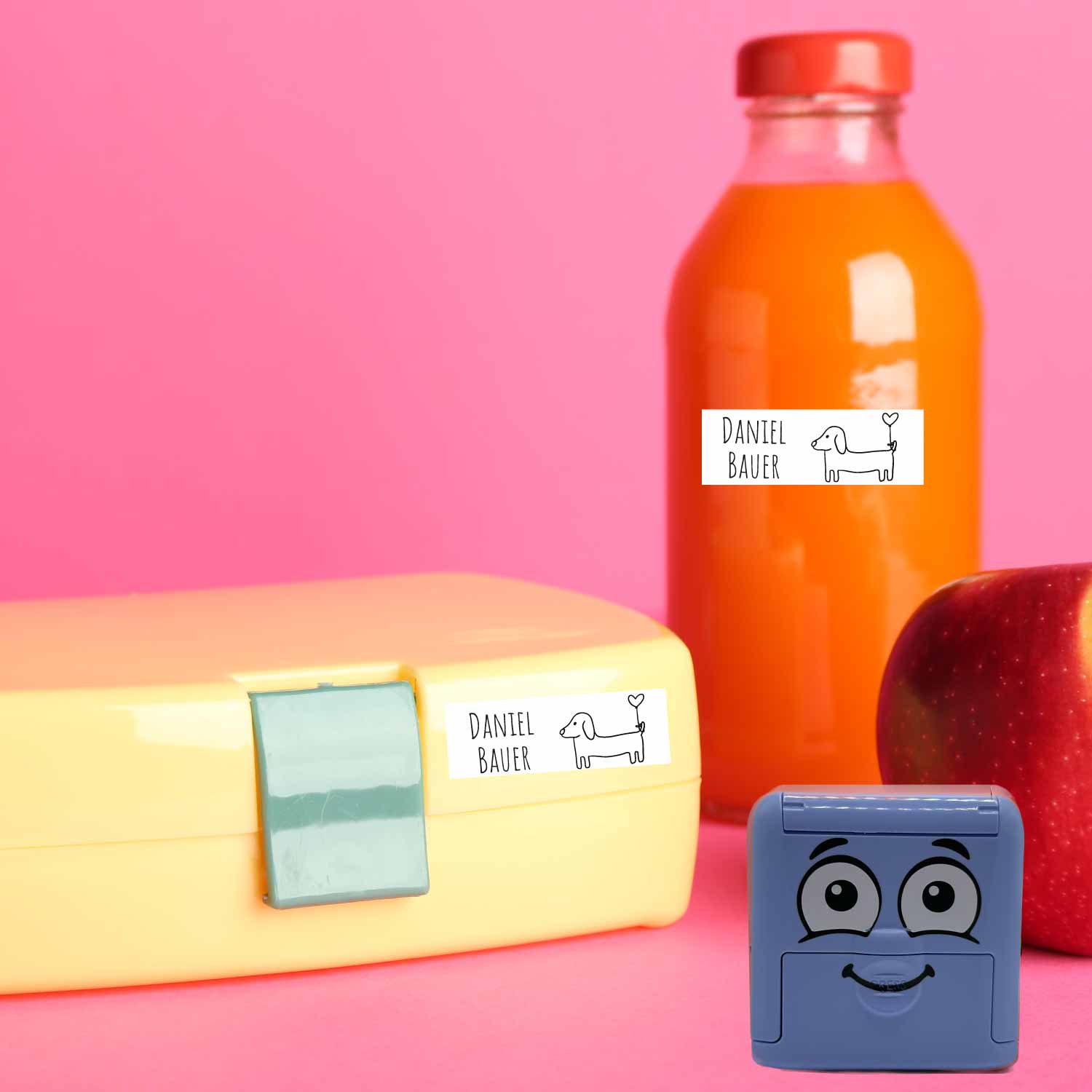 Dein personalisierter Textilstempel „Dackel“ | 38 x 14 mm