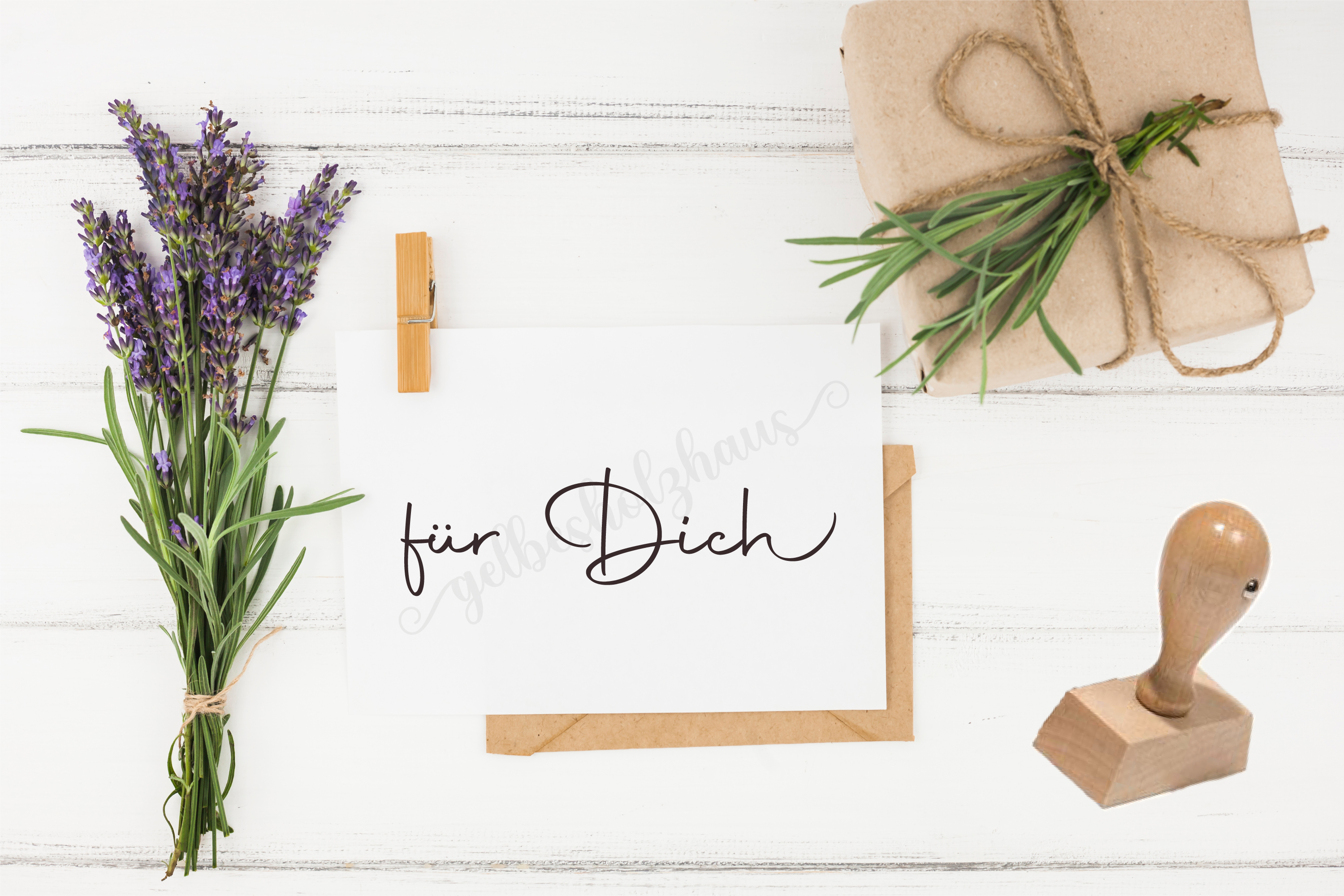STEMPEL " für Dich " Schreibschrift
