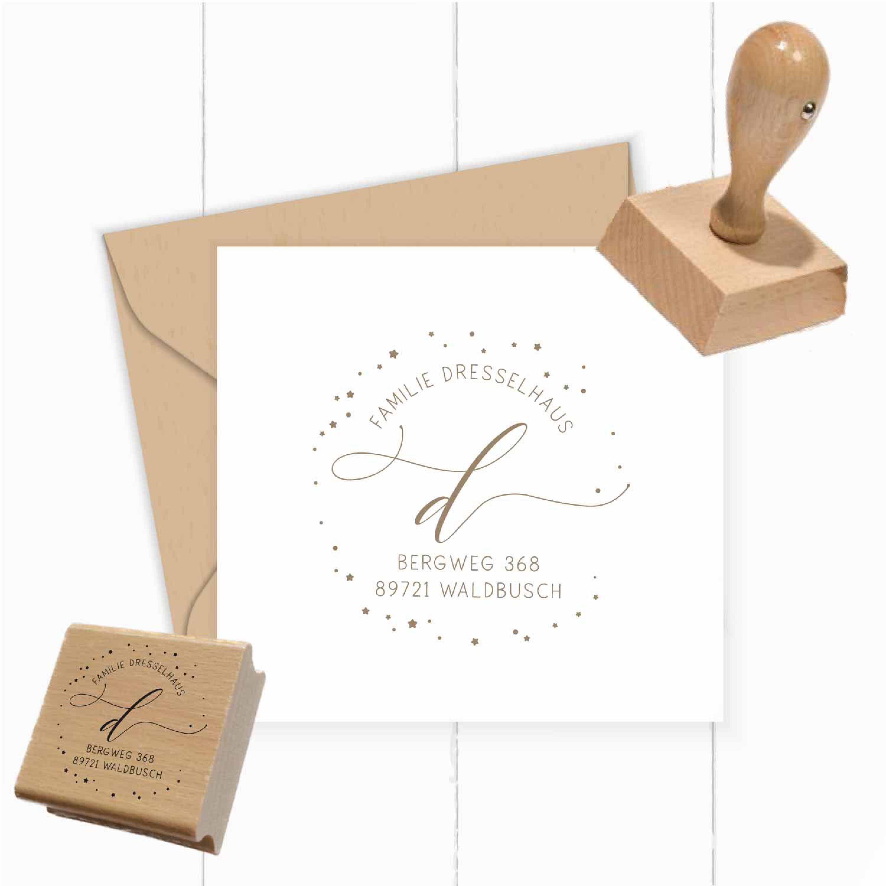 Personalisierter Adresstempel "Dresselhaus" | 4–10 cm - ST0335
