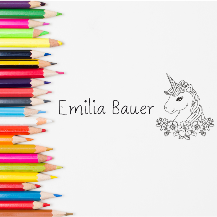 Dein individueller Namensstempel „Emilia“ | 59 x 22 mm