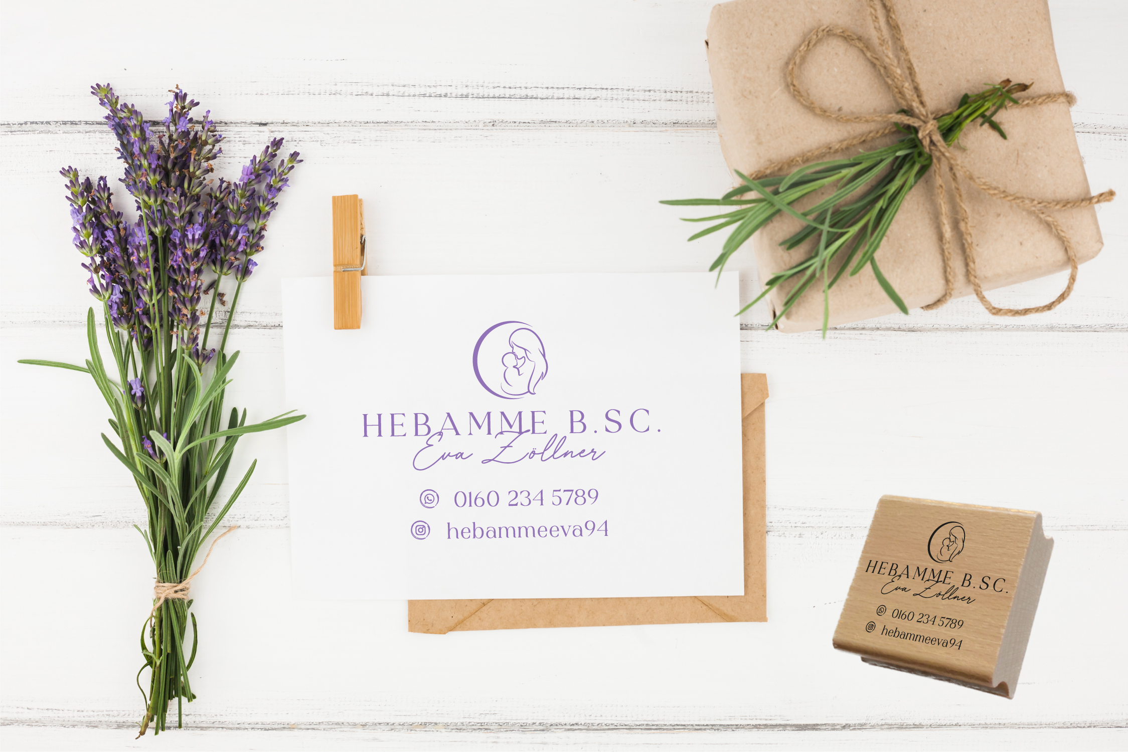 AdressSTEMPEL für Hebammen und Geburtshelfer "Eva"