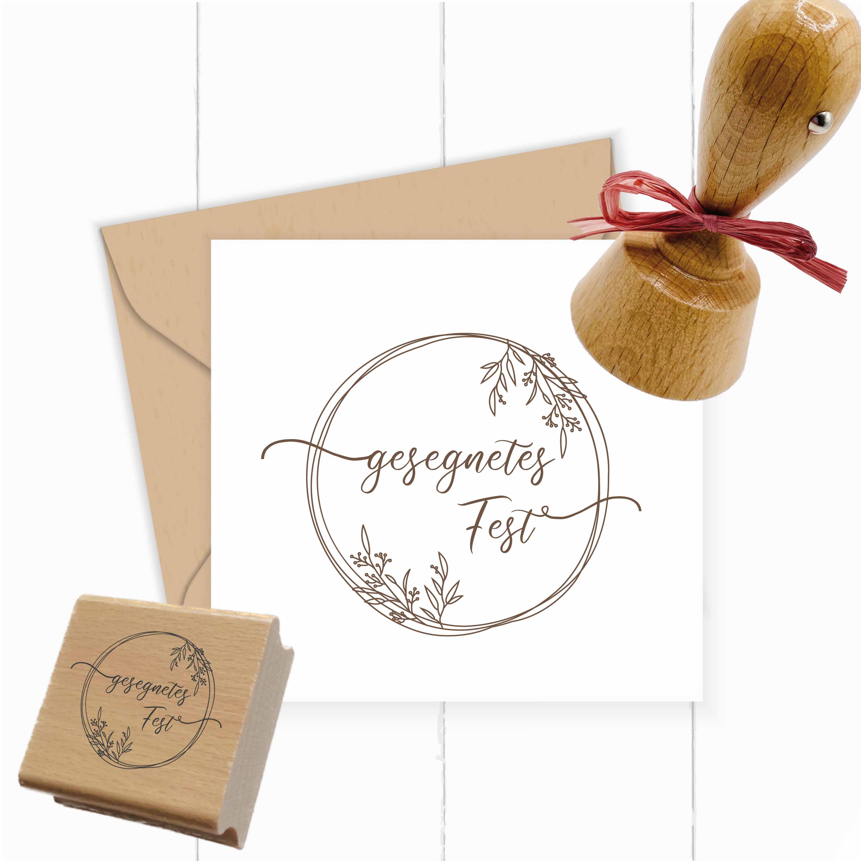 Weihnachts-STEMPEL "gesegnetes Fest"