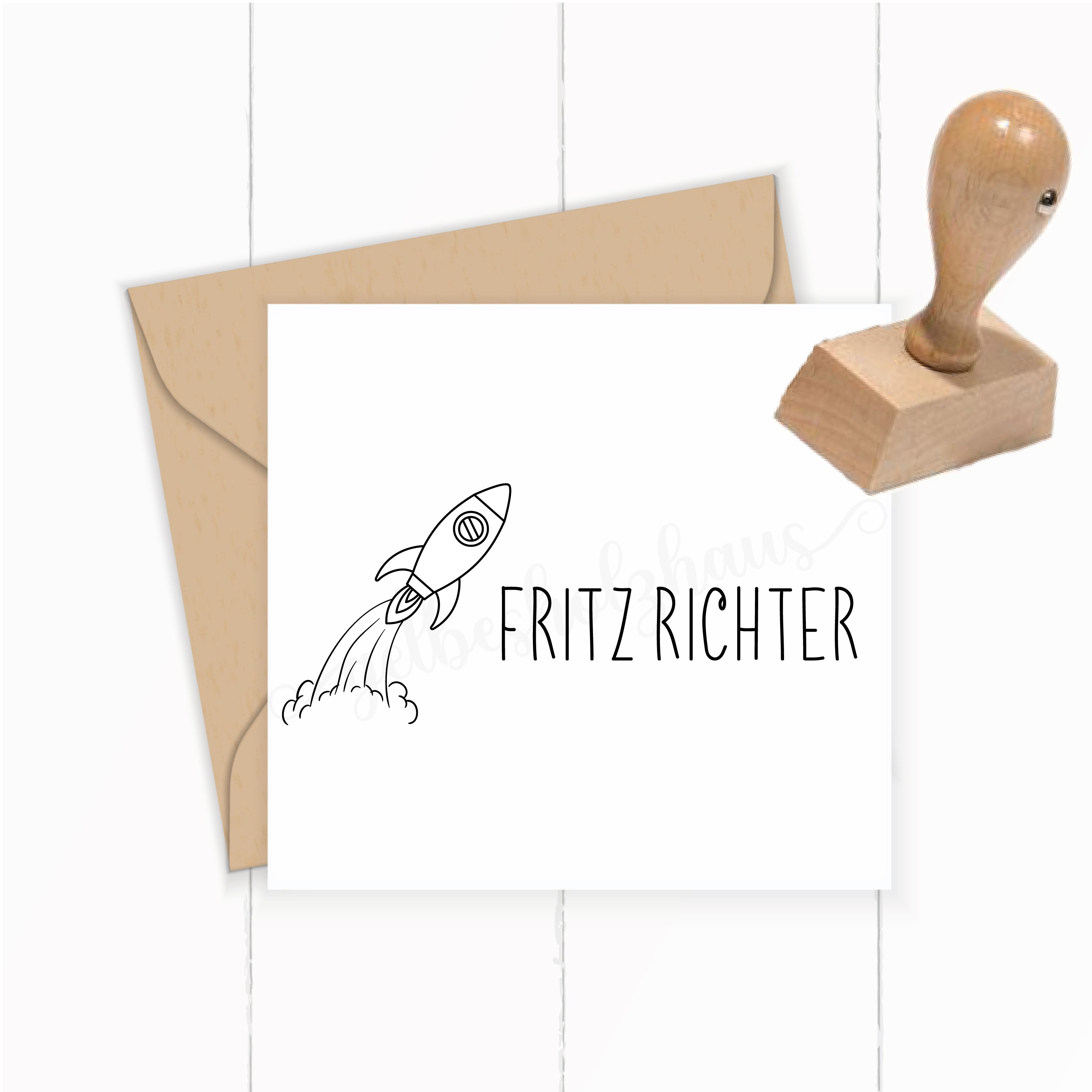 Dein individueller Namensstempel „Fritz“ | 59 x 22 mm - ST0381
