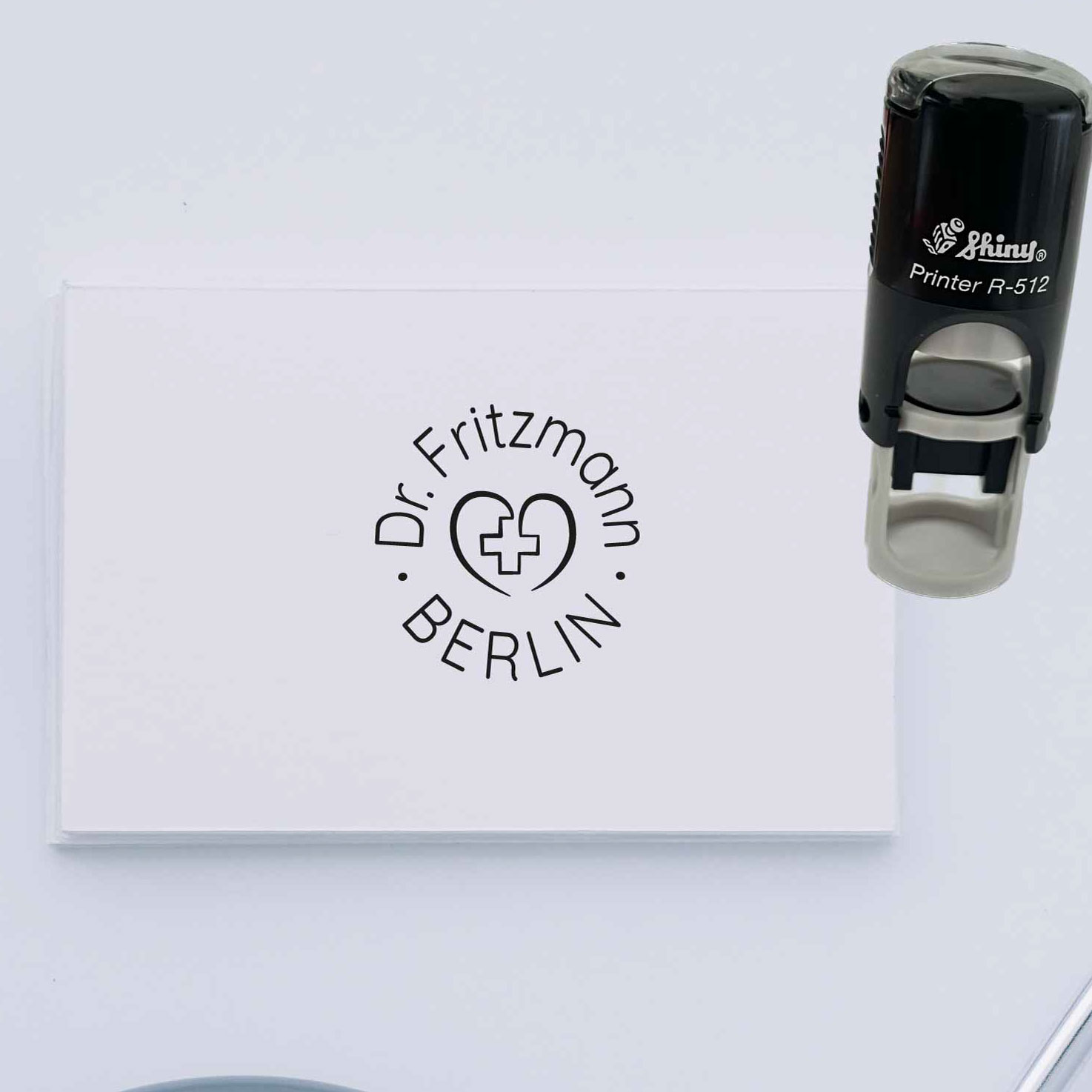 Praxisstempel | Arztstempel – 12 mm passend f. Impfausweis-Feld