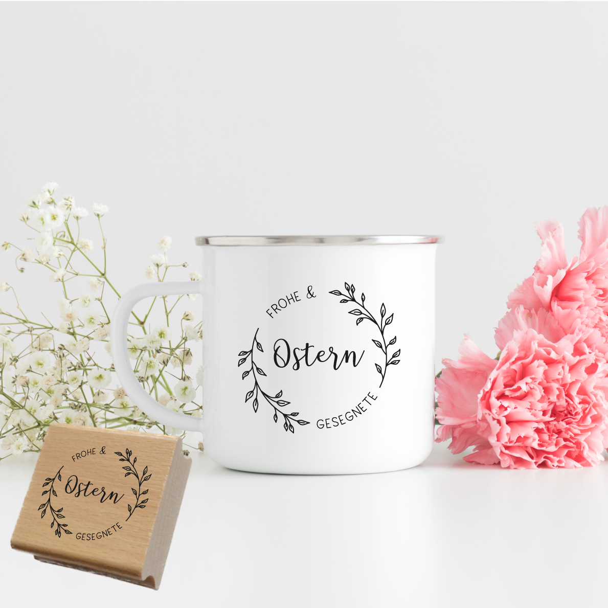 Oster-STEMPEL "Frohe & gesegnete Ostern"