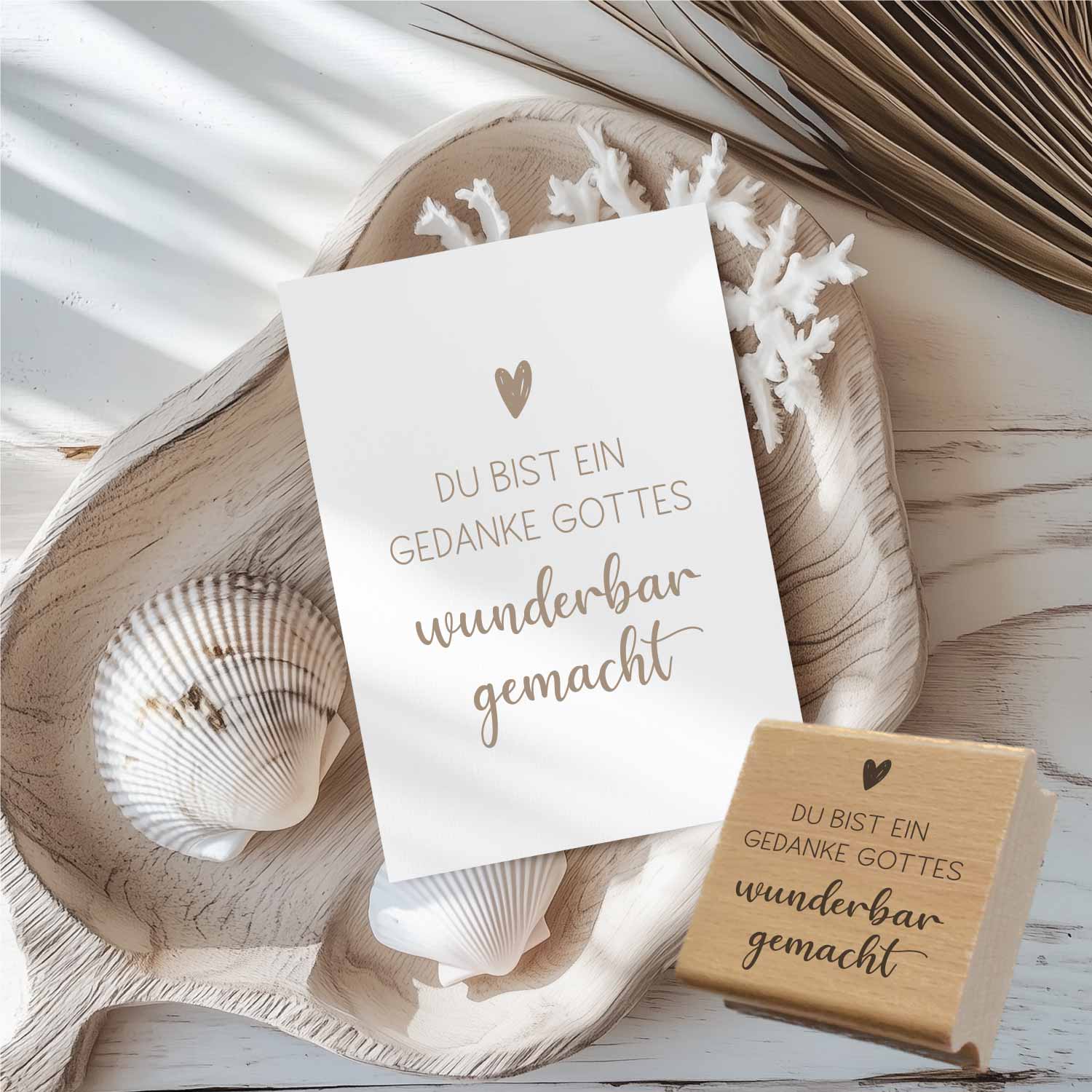 Stempel - Du bist ein Gedanke Gottes | wunderbar gemacht