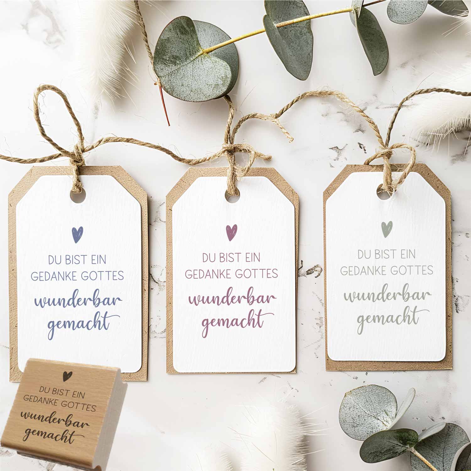 Stempel - Du bist ein Gedanke Gottes | wunderbar gemacht