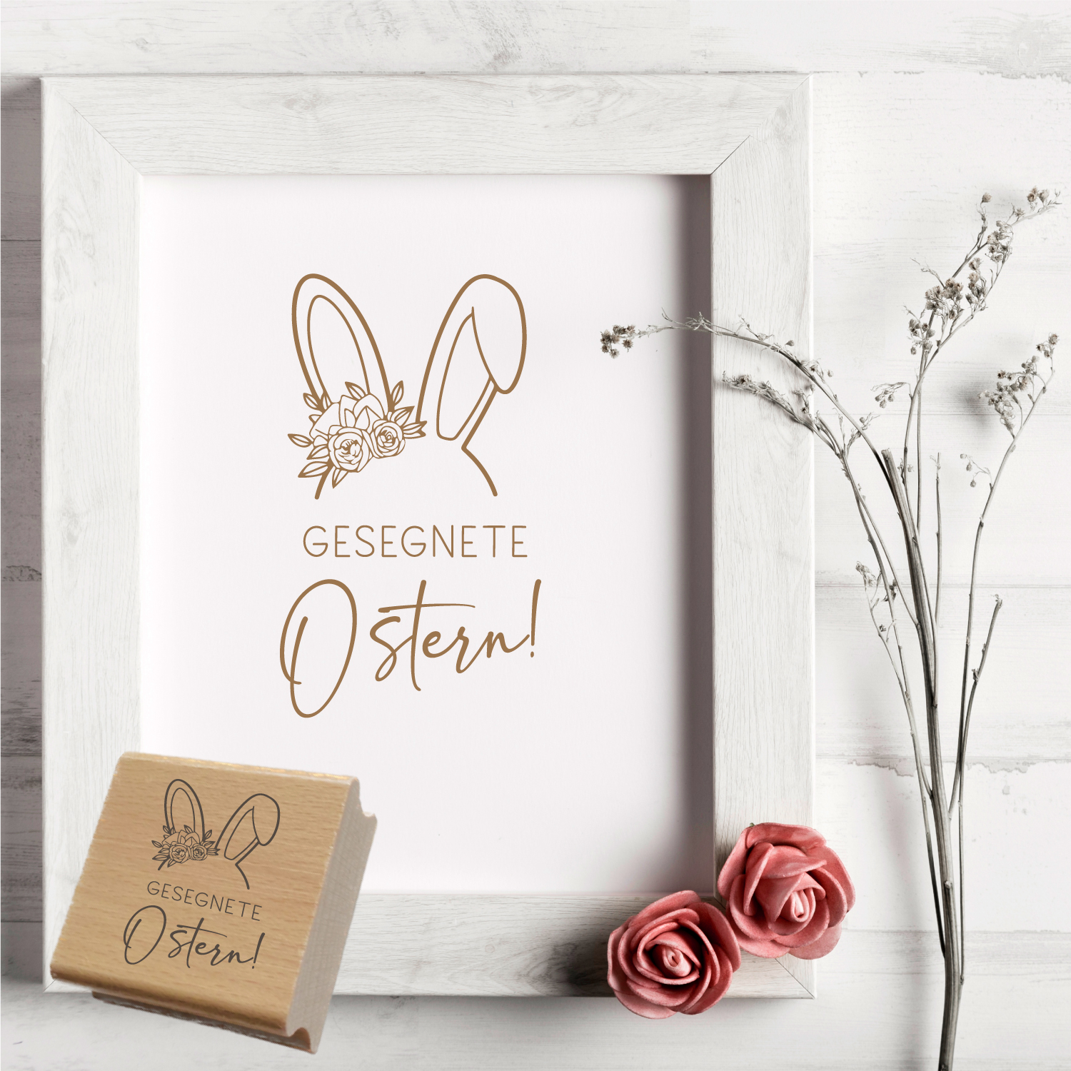 Oster-STEMPEL "gesegnete Ostern!"