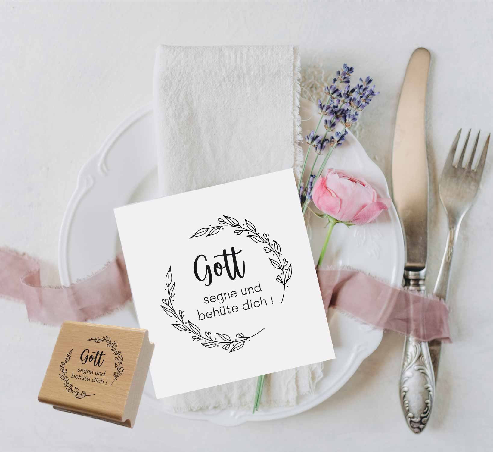 Stempel - Gott segne und behüte dich!