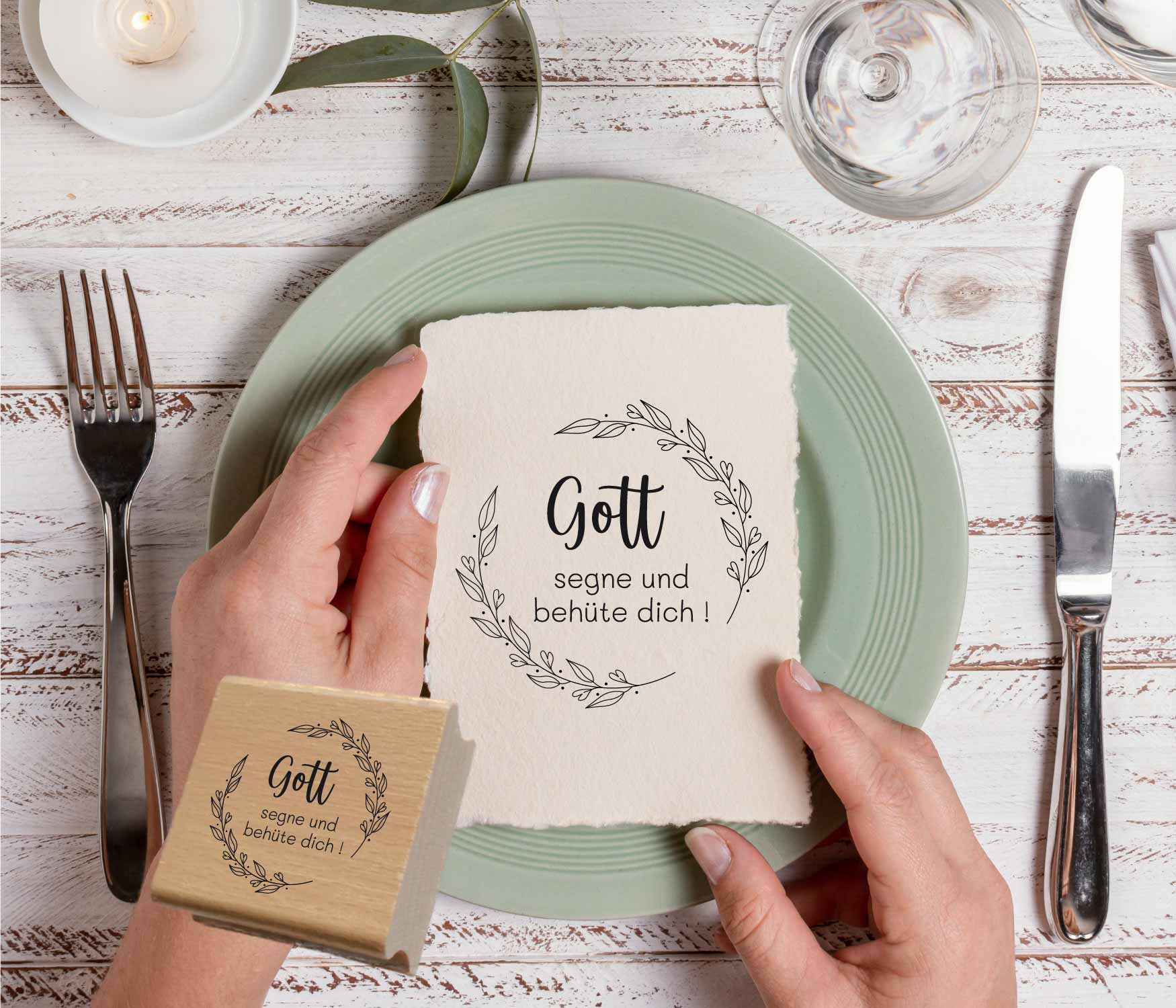 Stempel - Gott segne und behüte dich!