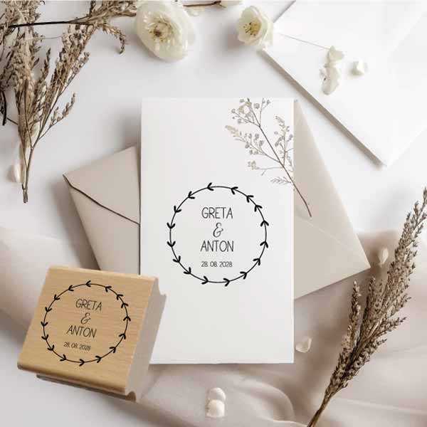 Personalisierter Hochzeits-STEMPEL "Greta"