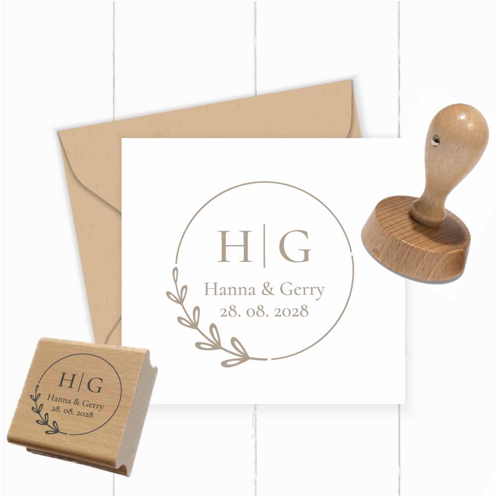 Personalisierter Hochzeits-STEMPEL "Hanna" - ST0315