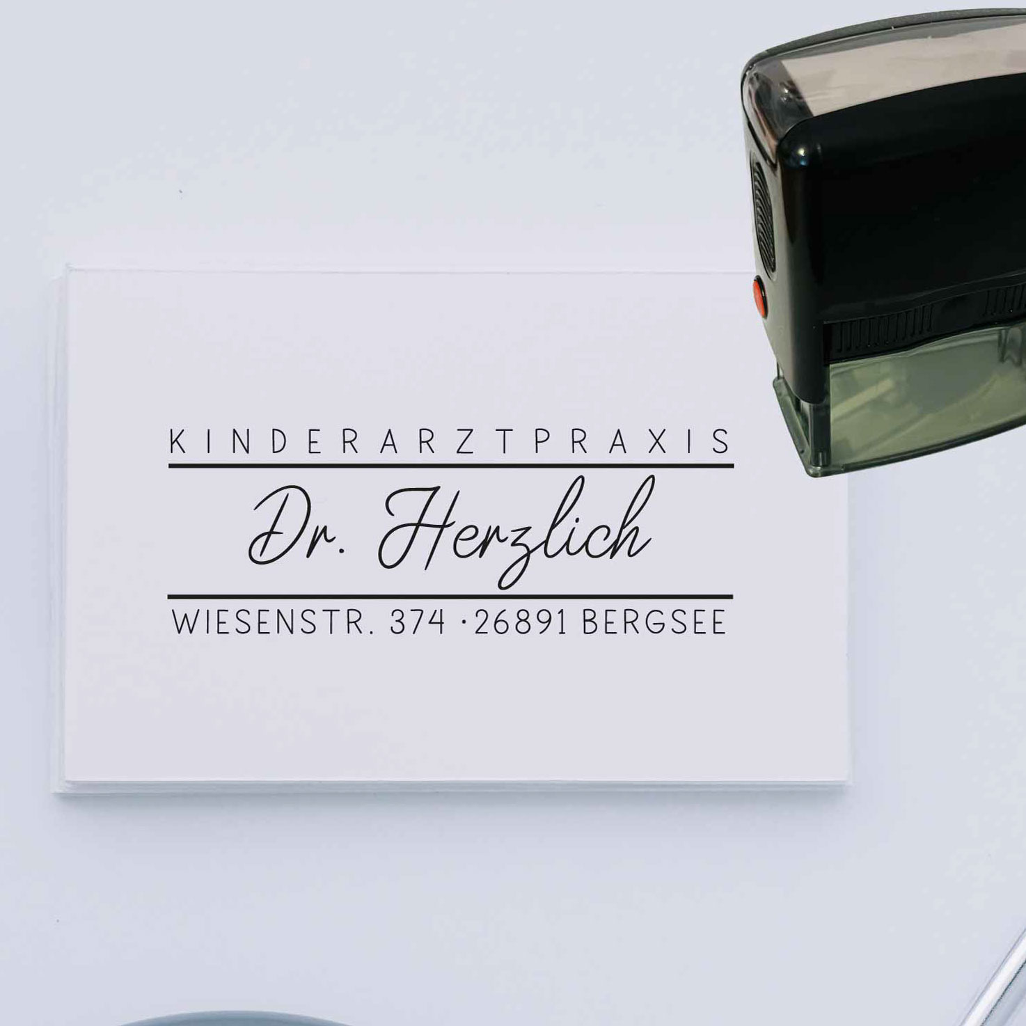 Praxisstempel | Arztstempel – passend für's Impfausweis-Feld