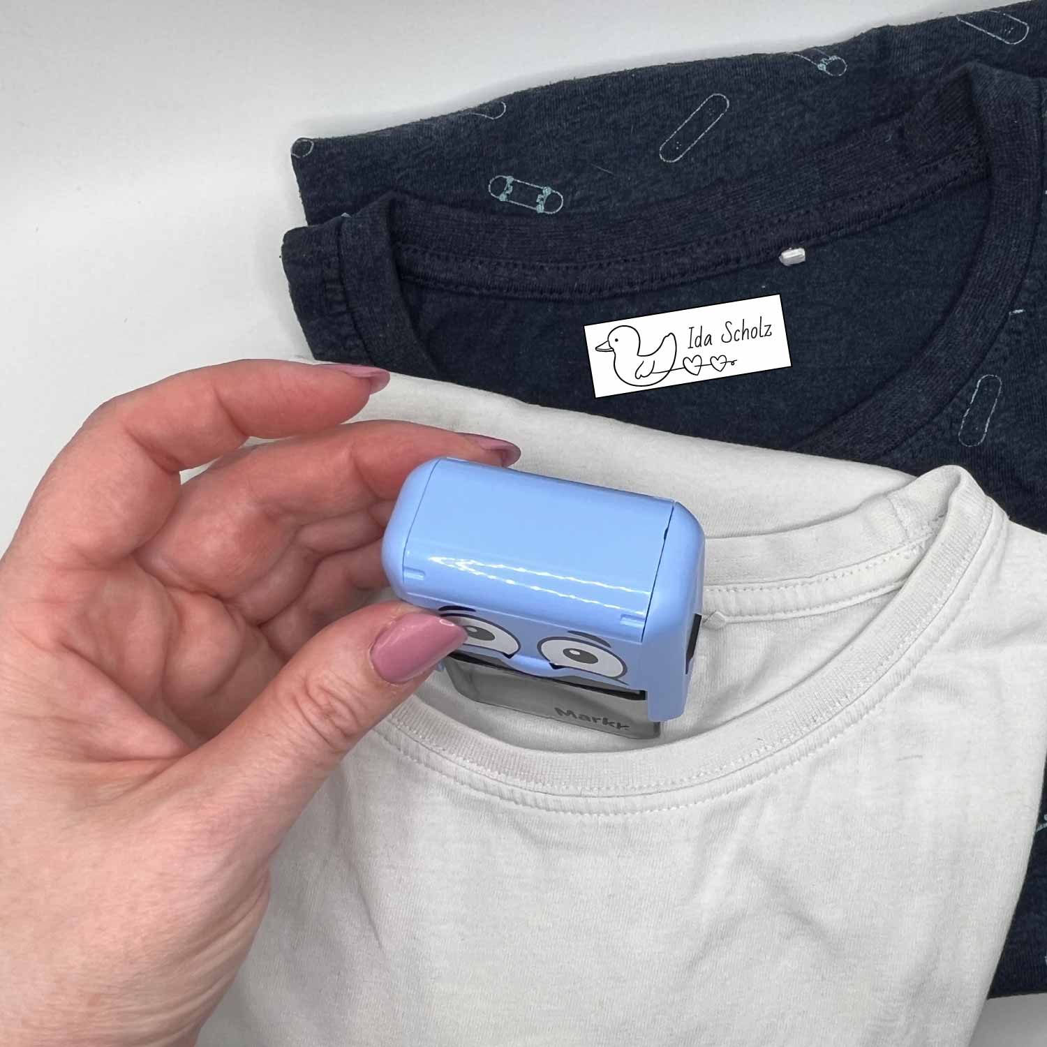 Dein personalisierter Textilstempel „Ente“ | 38 x 14 mm