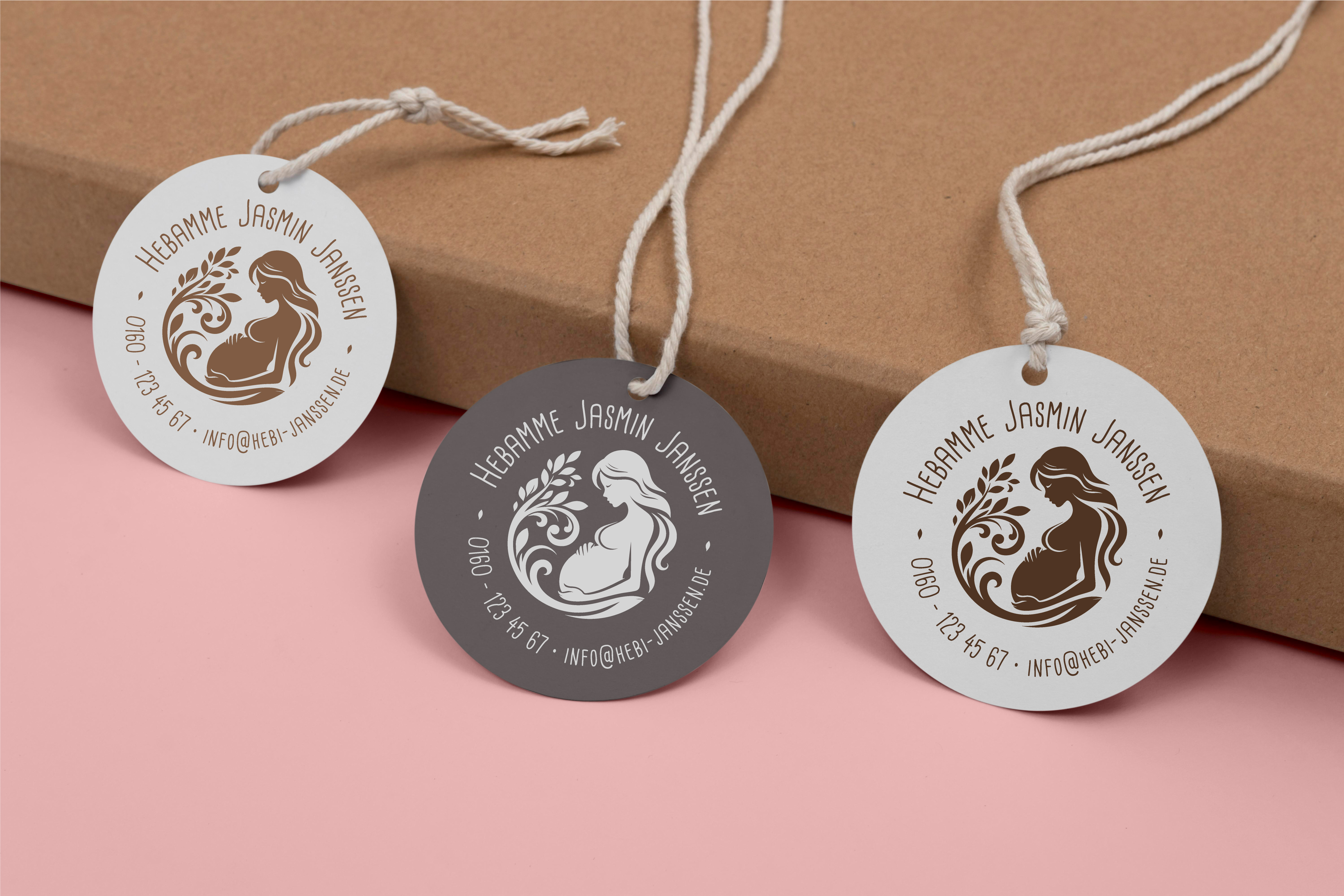 AdressSTEMPEL für Hebammen und Geburtshelfer "Jasmin"